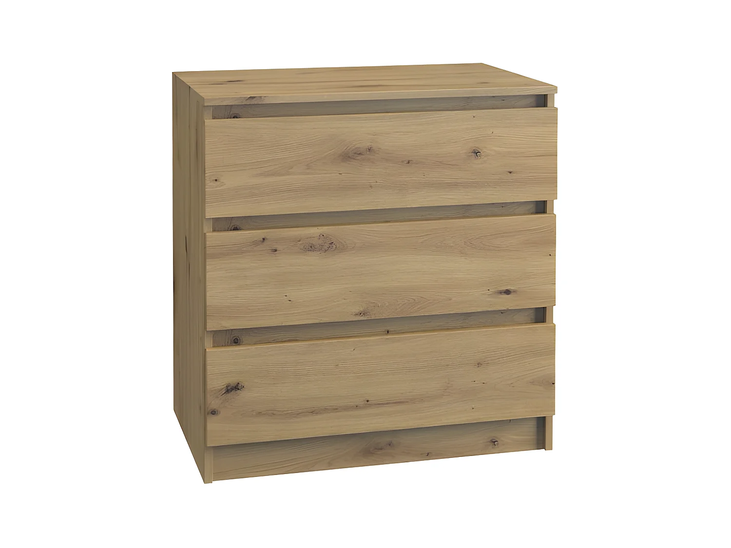 ASTER T3 | Commode chambre/bureau/salon 70x40x77 3 tiroirs | Meuble de rangement moderne | Chiffonier Style Scandinave | Dressing