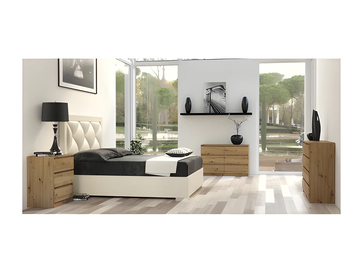 ASTER T3 - Cassettiera per camera / ufficio / soggiorno 70x40x77 3 cassetti - Mobile contenitore moderno - Cassettiera stile scandinavo - Spogliatoio