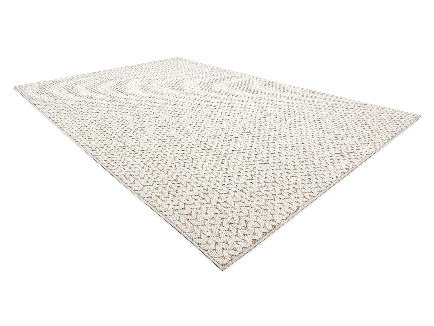Tapijt SPRING 20467558 Zilverspar chevron Sisal , lus - beige  160x230 cm