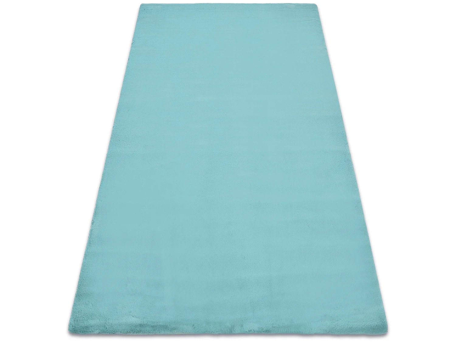 Tapis BUNNY aqua bleu IMITATION DE FOURRURE DE LAPIN 140x190 cm