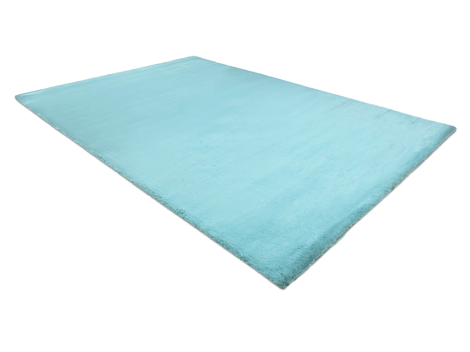 Tapis BUNNY aqua bleu IMITATION DE FOURRURE DE LAPIN 140x190 cm