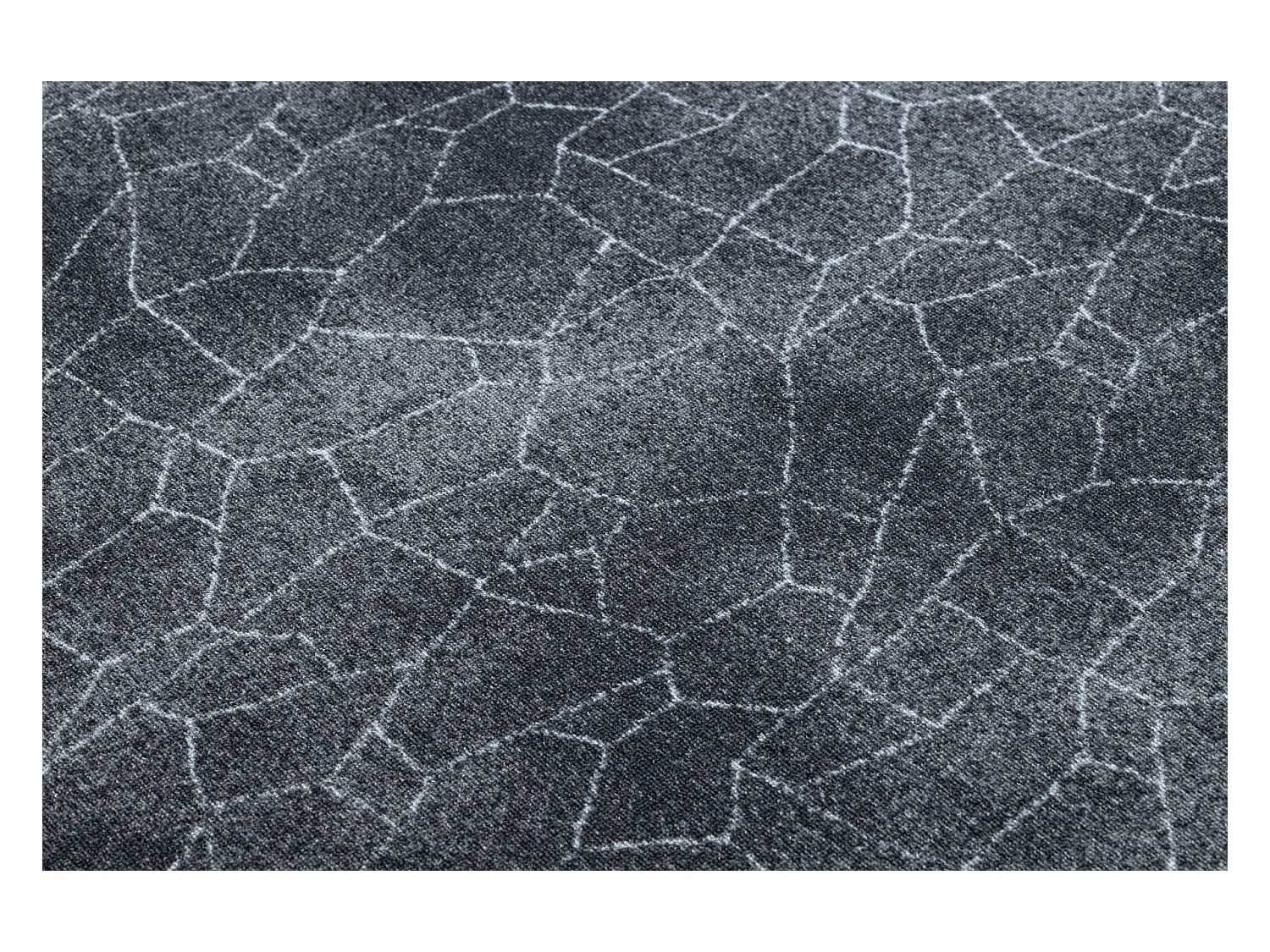 Tapis STONE Calcul gris 200x200 cm