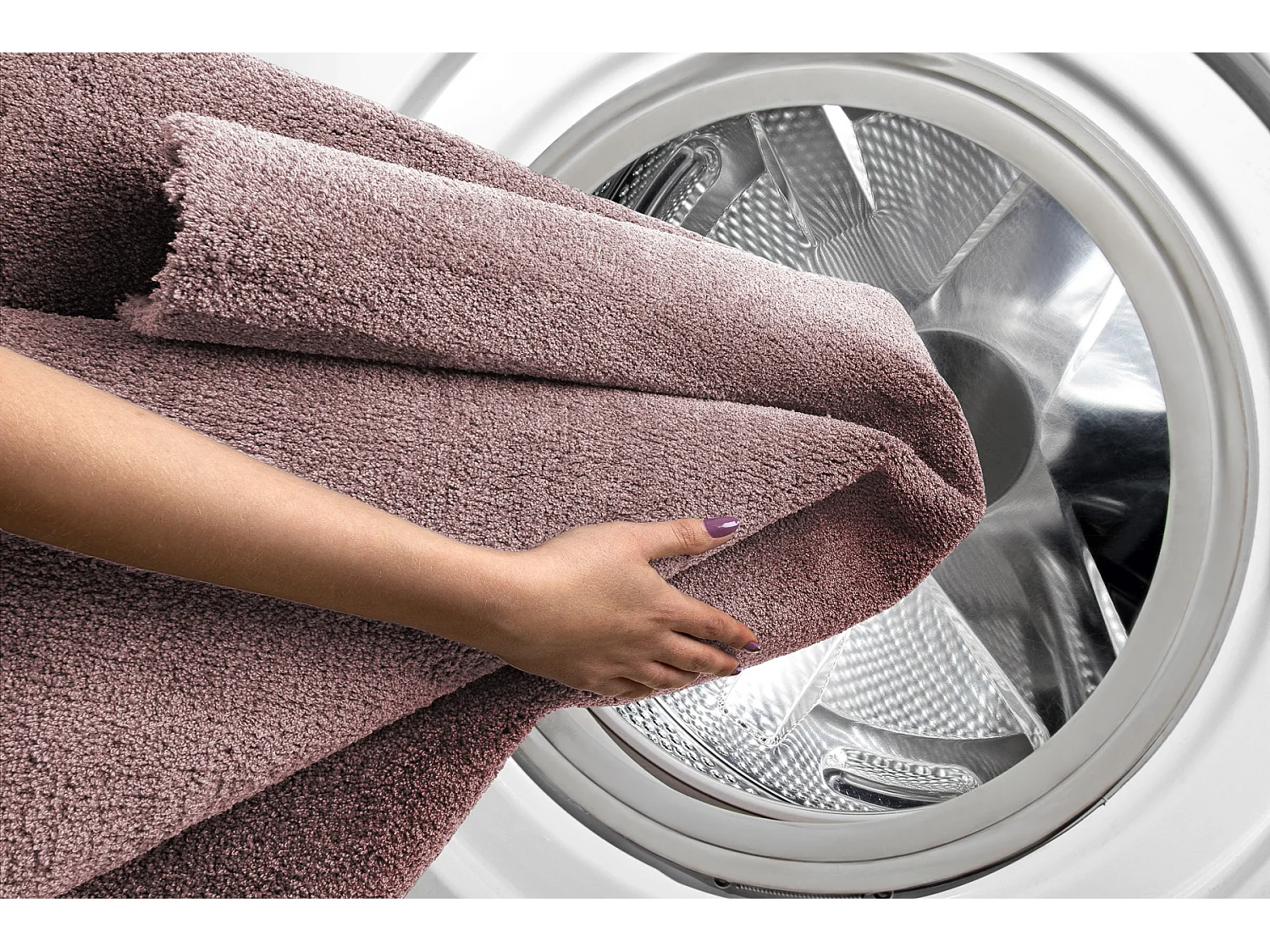 Tapis moderne lavable LATIO 71351022 rose pâle 240x340 cm