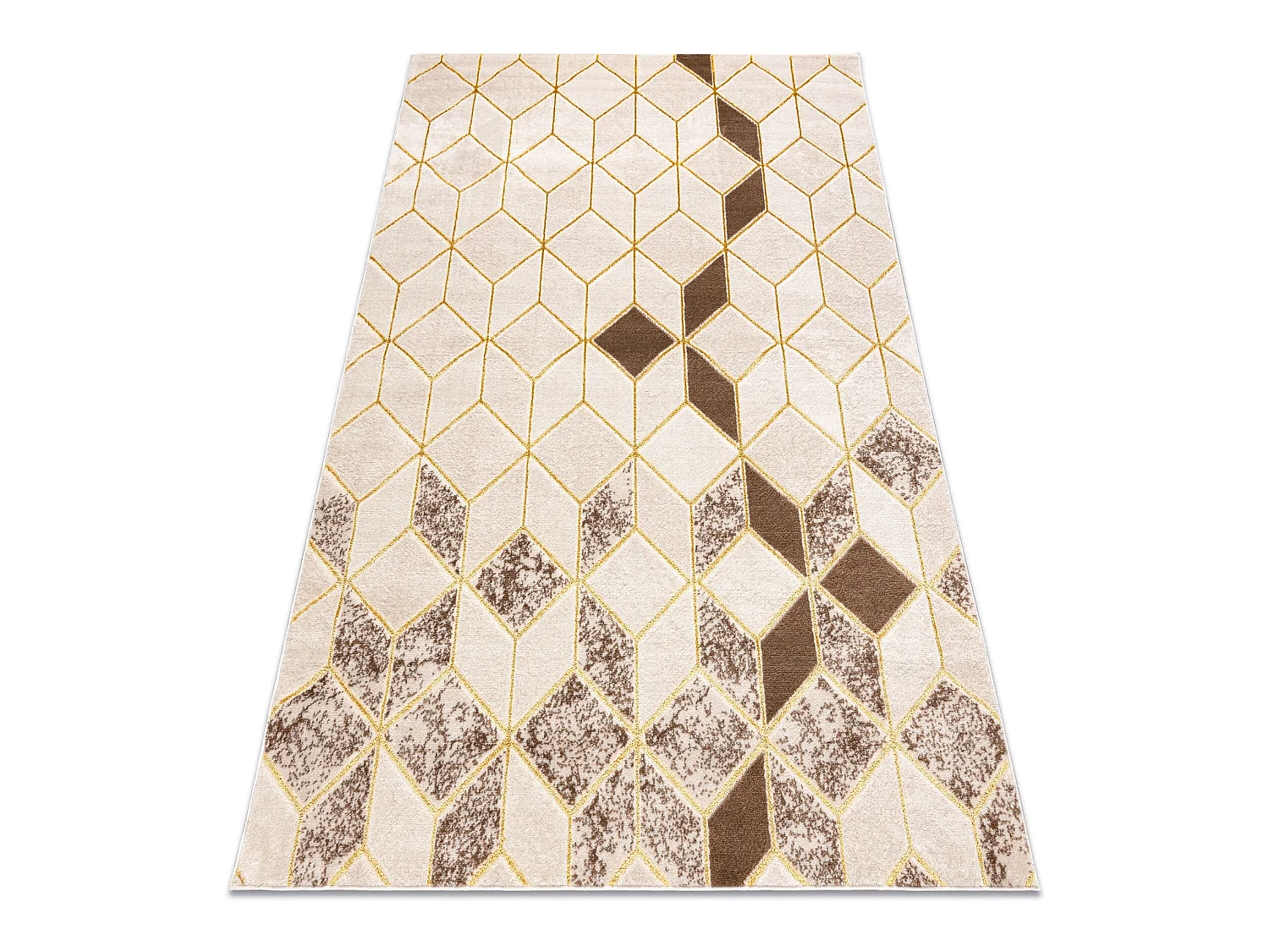 Tapis MEFE moderne B400 Cube, géométrique 3D - Structural deux nivea 140x190 cm