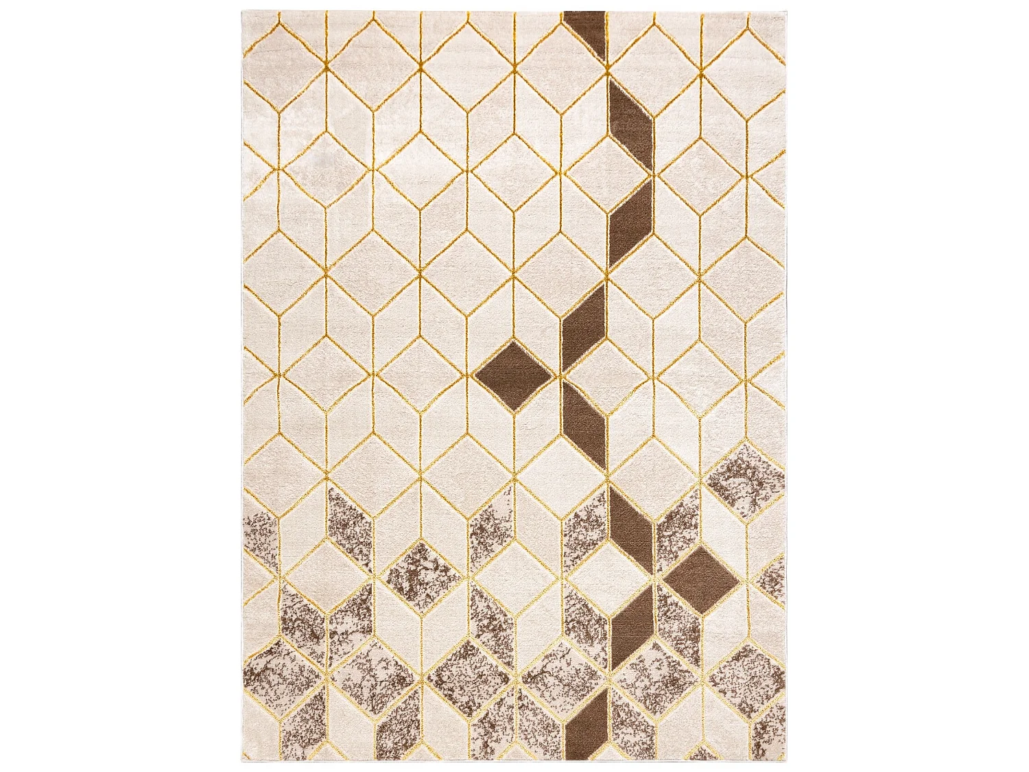 Modern MEFE Teppich B400 Würfel, geometrisch 3D - Strukturell zwei Eb 140x190 cm