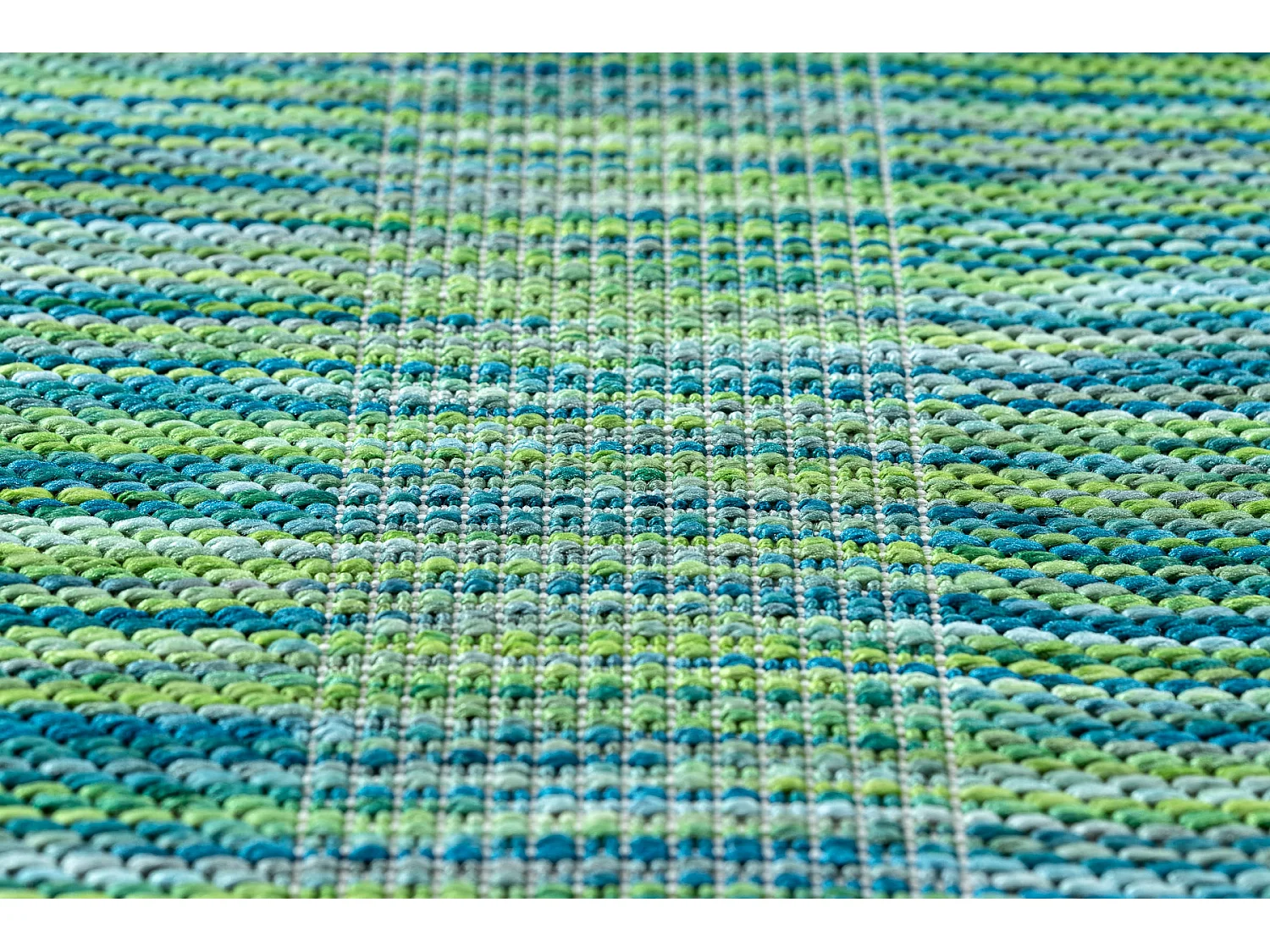 Moderno FISY tapis SIZAL 20777 Rayures, mélange bleu 80x150 cm