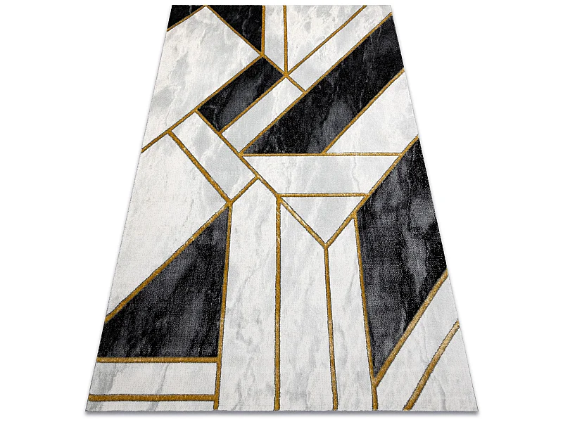 Tapete EMERALD exclusivo 1015 glamour, à moda mármore, geométrico p 140x190 cm