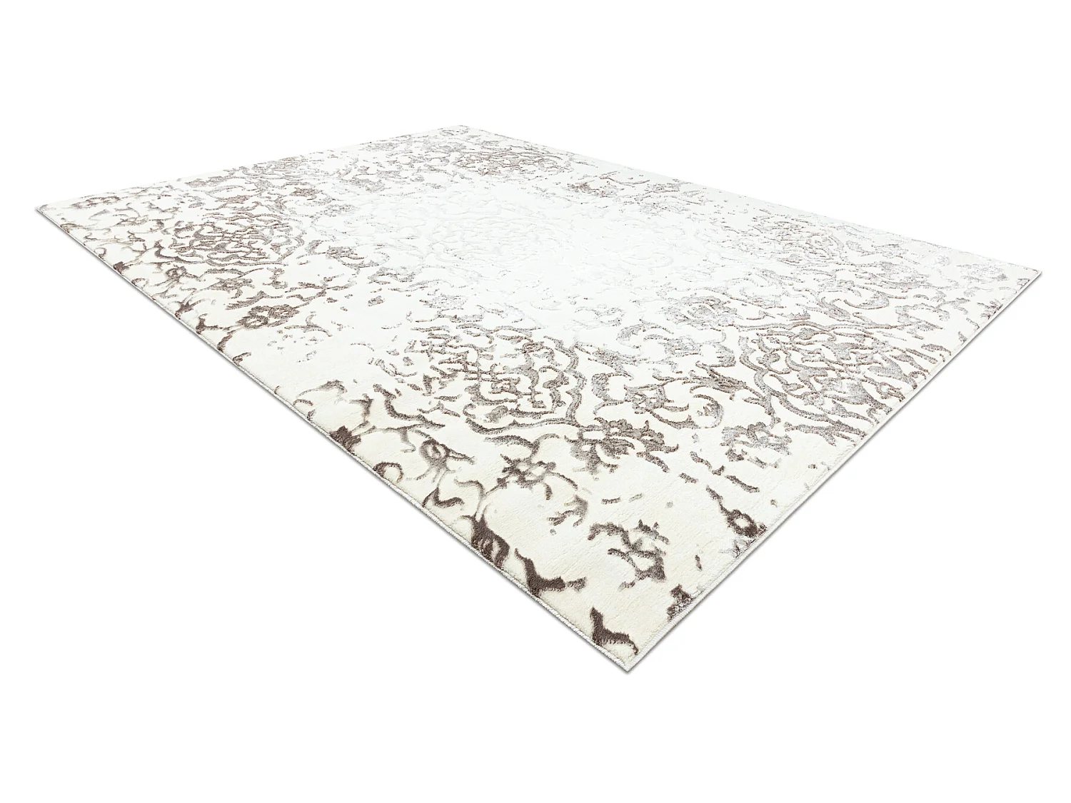 Tapijt CORE 247A Ornament Vintage - structureel, twee lagen vlies, cr� 140x190 cm