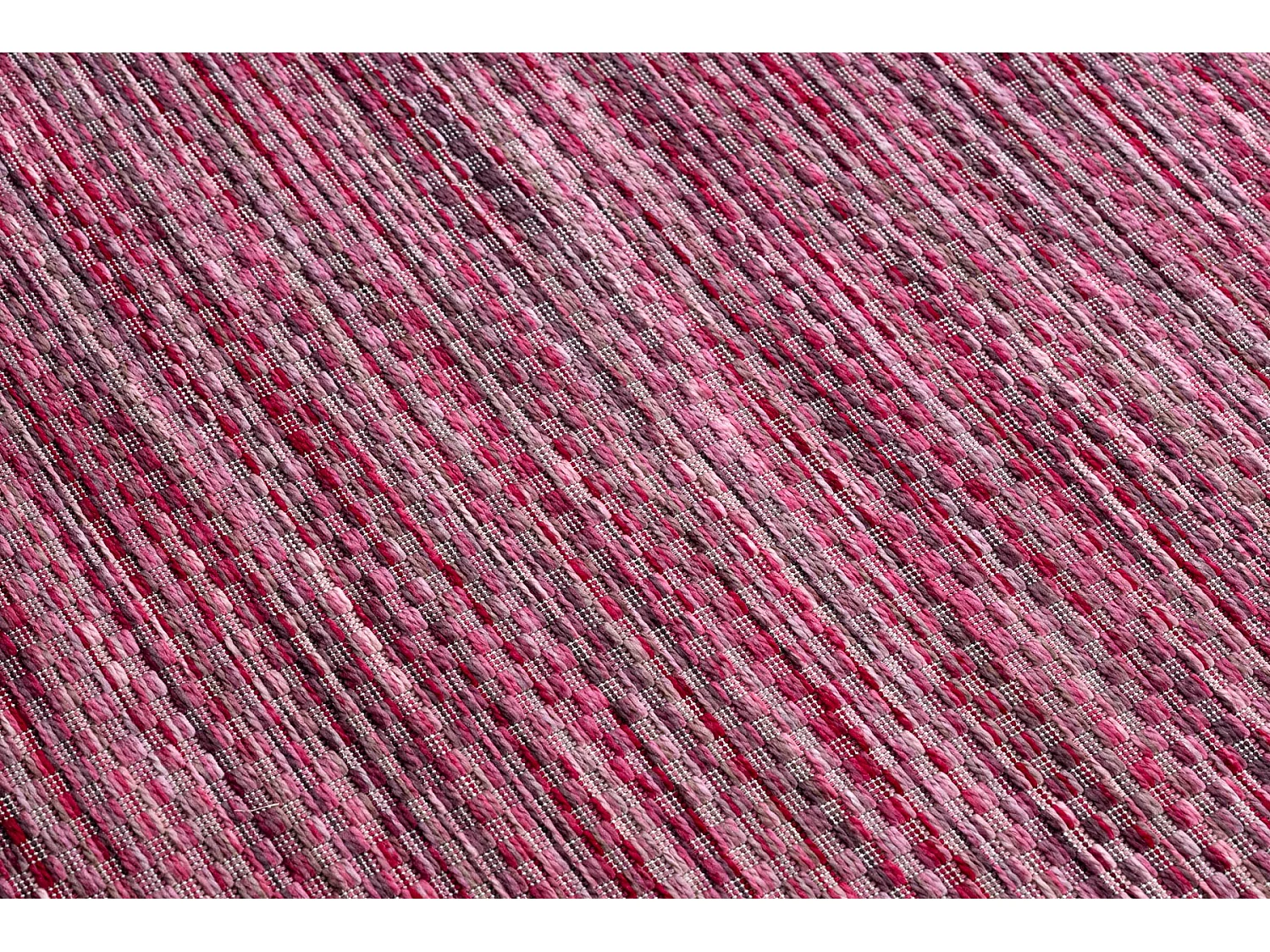 Moderno FISY tapis SIZAL 20774 Carrés, mélange rose 140x190 cm