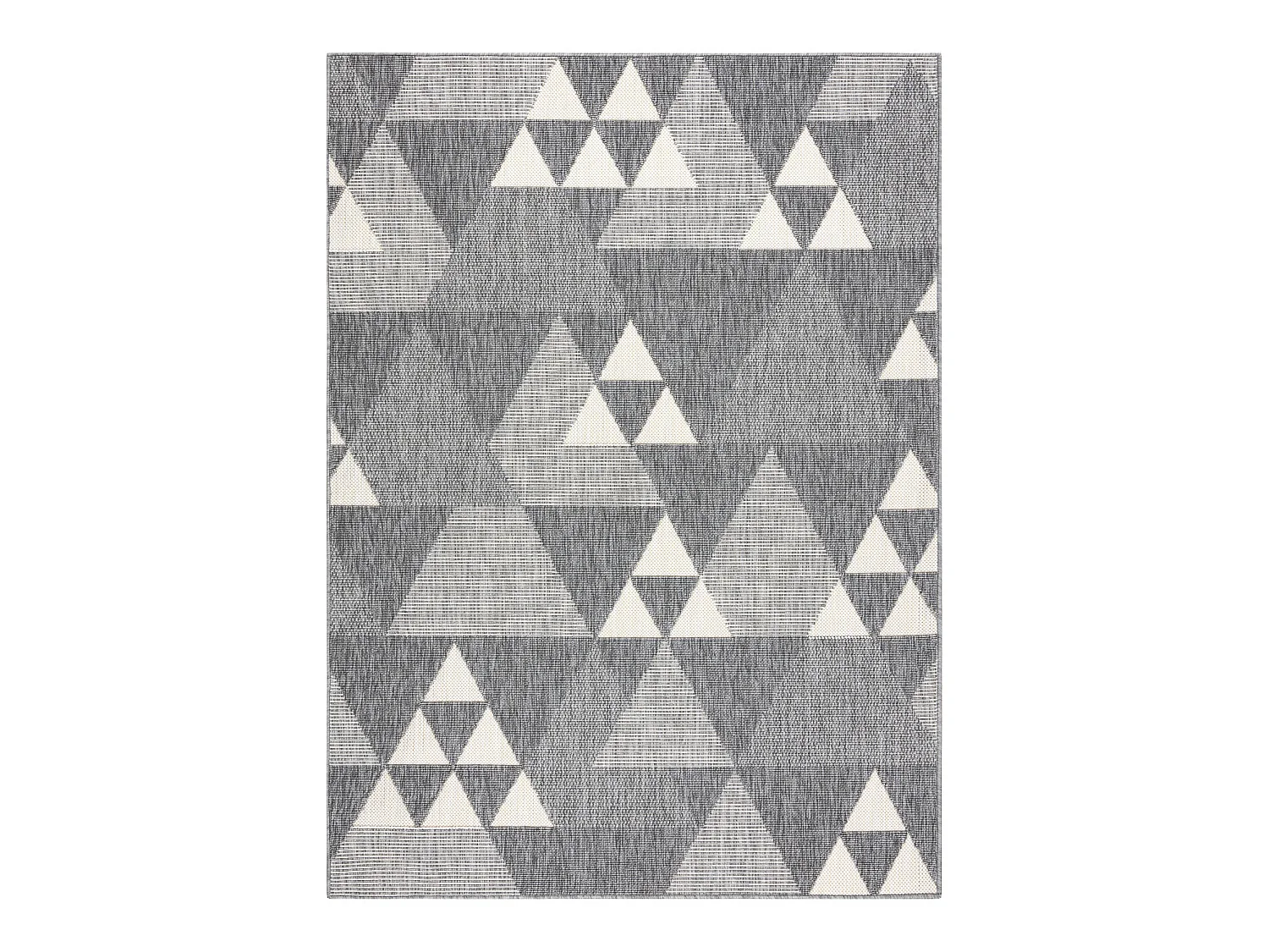 Tapis SPRING 20409332 triangles, à cordes, à boucles - gris 200x290 cm