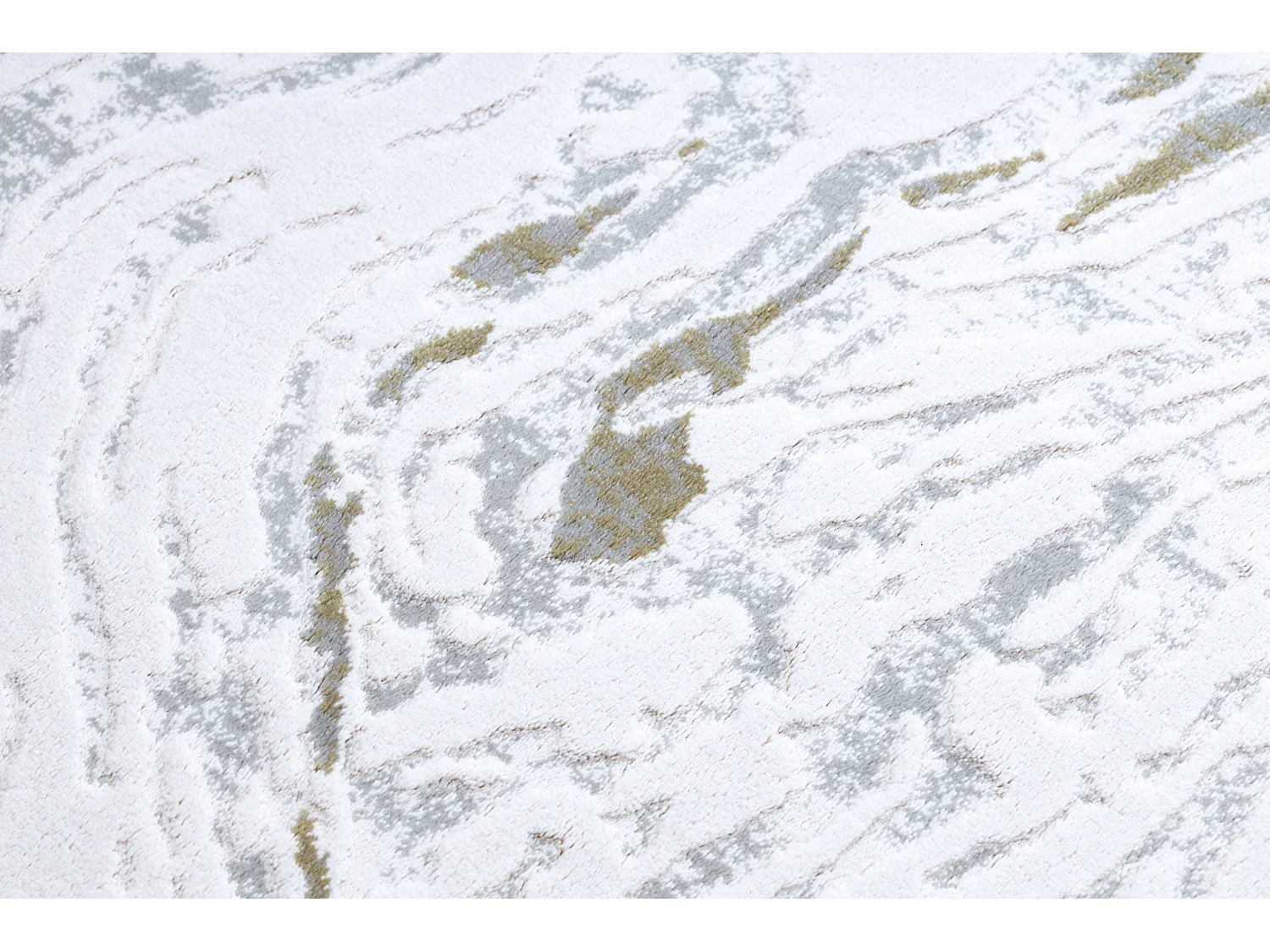 Tapis ACRYLIQUE DIZAYN 123 gris clair / vert 80x150 cm