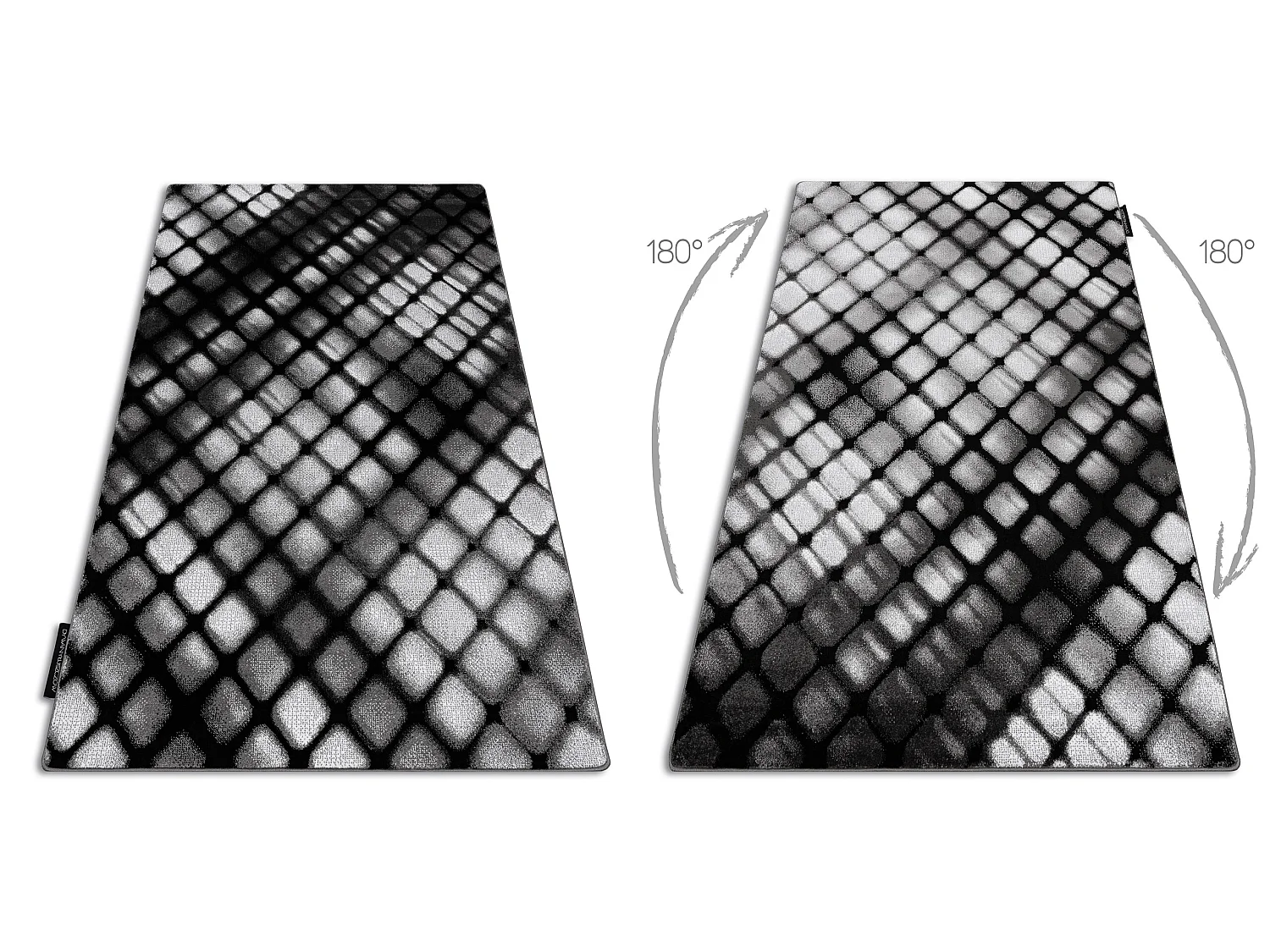 Tapijt INTERO REFLEX 3D Geruite , grijskleuring 140x190 cm