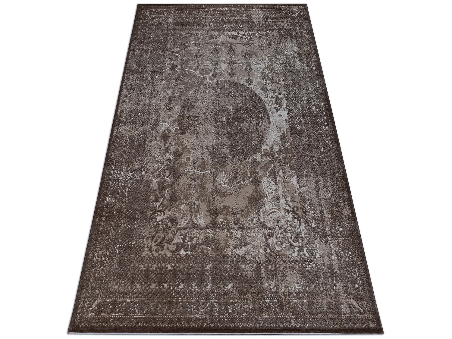 Tapis ACRYLIQUE VALENCIA 2328 ORNAMENT beige et marron 120x180 cm