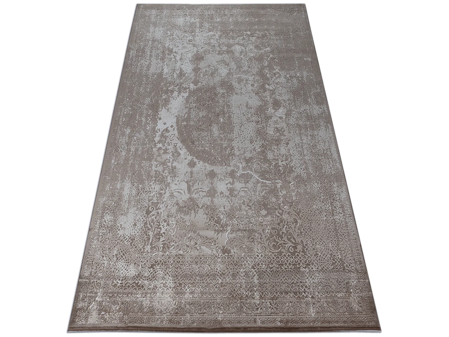 Tapis ACRYLIQUE VALENCIA 2328 ORNAMENT beige et marron 120x180 cm