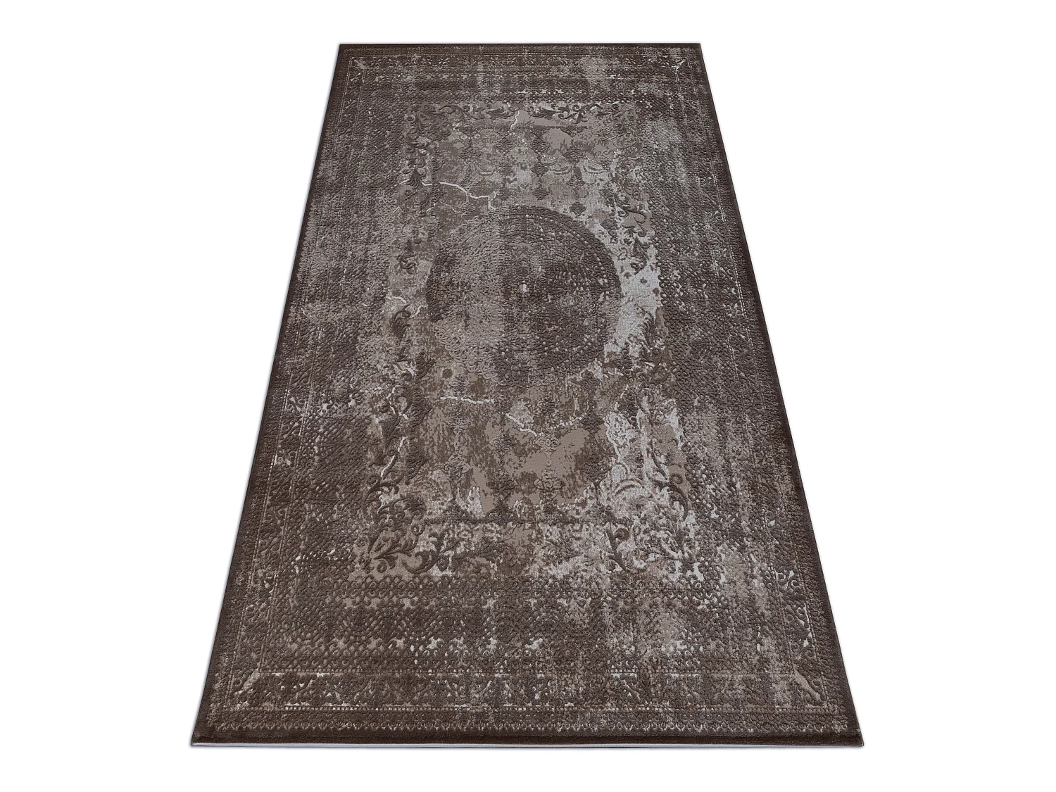 Tapis ACRYLIQUE VALENCIA 2328 ORNAMENT beige et marron 120x180 cm