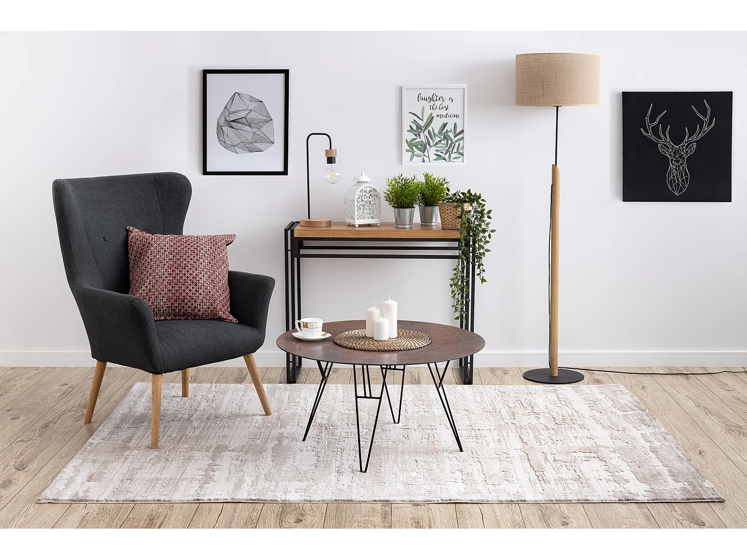 Tapis ACRYLIQUE DIZAYN 8842 beige 100x200 cm