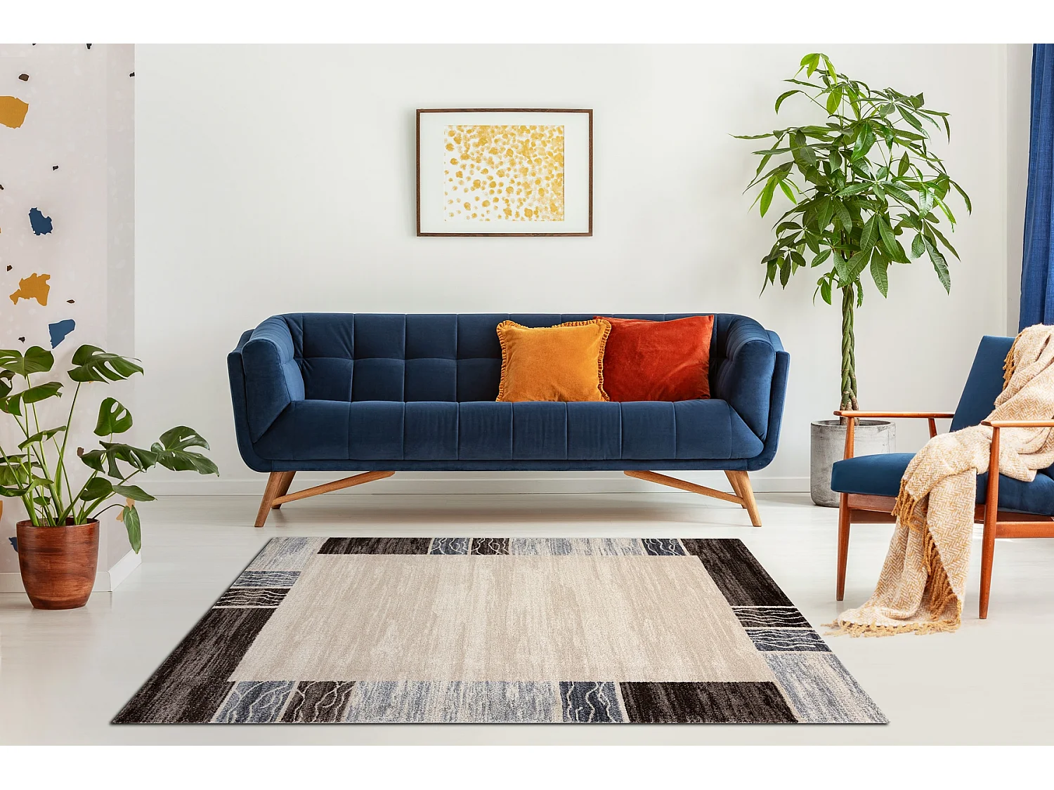 Tapis SOFT 6460 T70 13 blanc / crème 80x150 cm