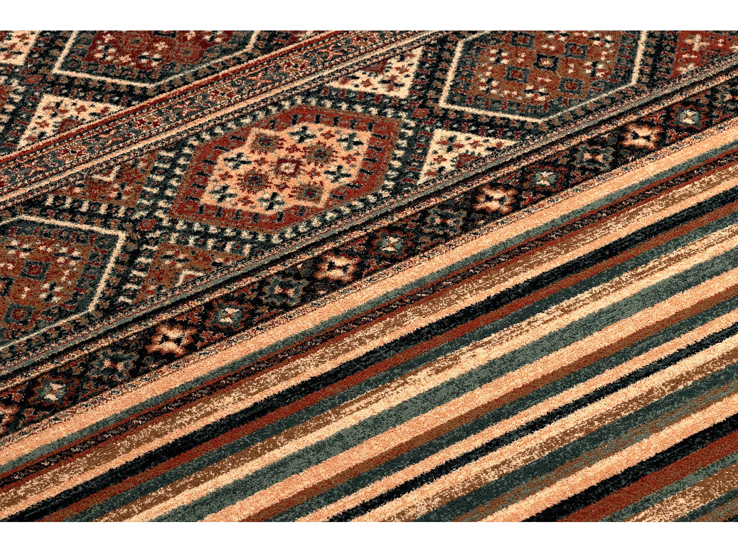 Tapis en laine KASHQAI 4356 500 теракота 240x340 cm