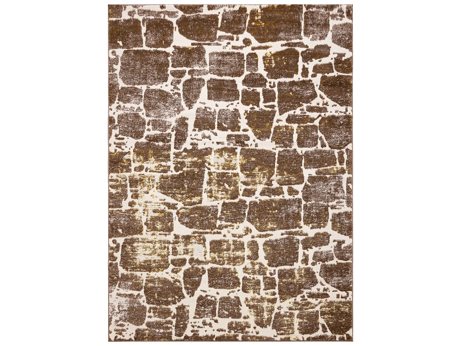 Tapijt MEFE modern 6184 Straatstenen , - Structureel, twee poolhoogte  200x290 cm