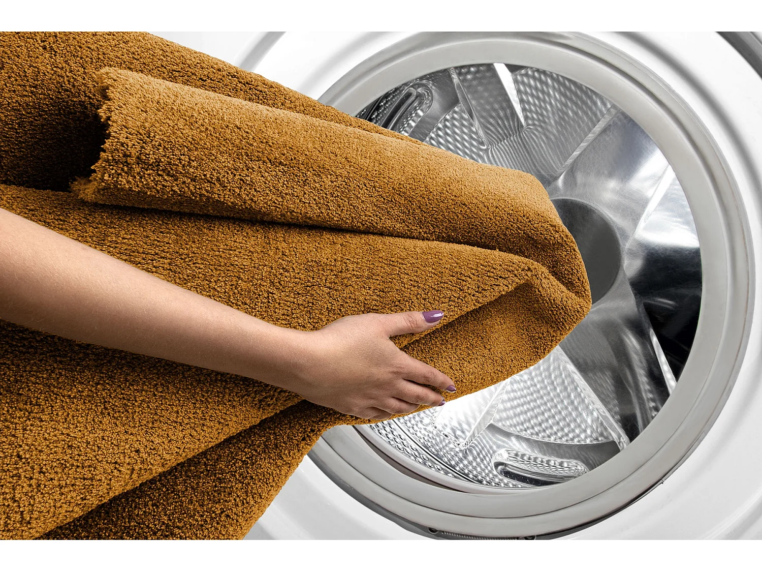 Modern Tapijt Wasbaar , LATIO 71351800 goud 120x170 cm