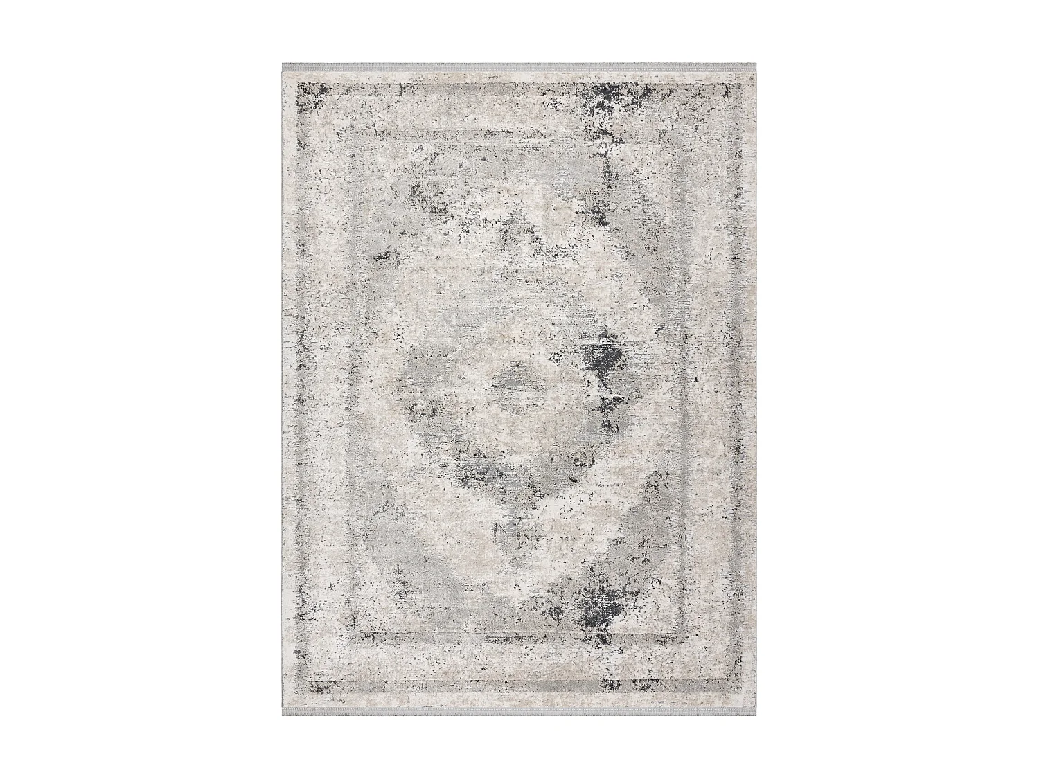 Tapis TULS structural, franges 51321 vintage, Cadre, Rosette beige / g 140x190 cm