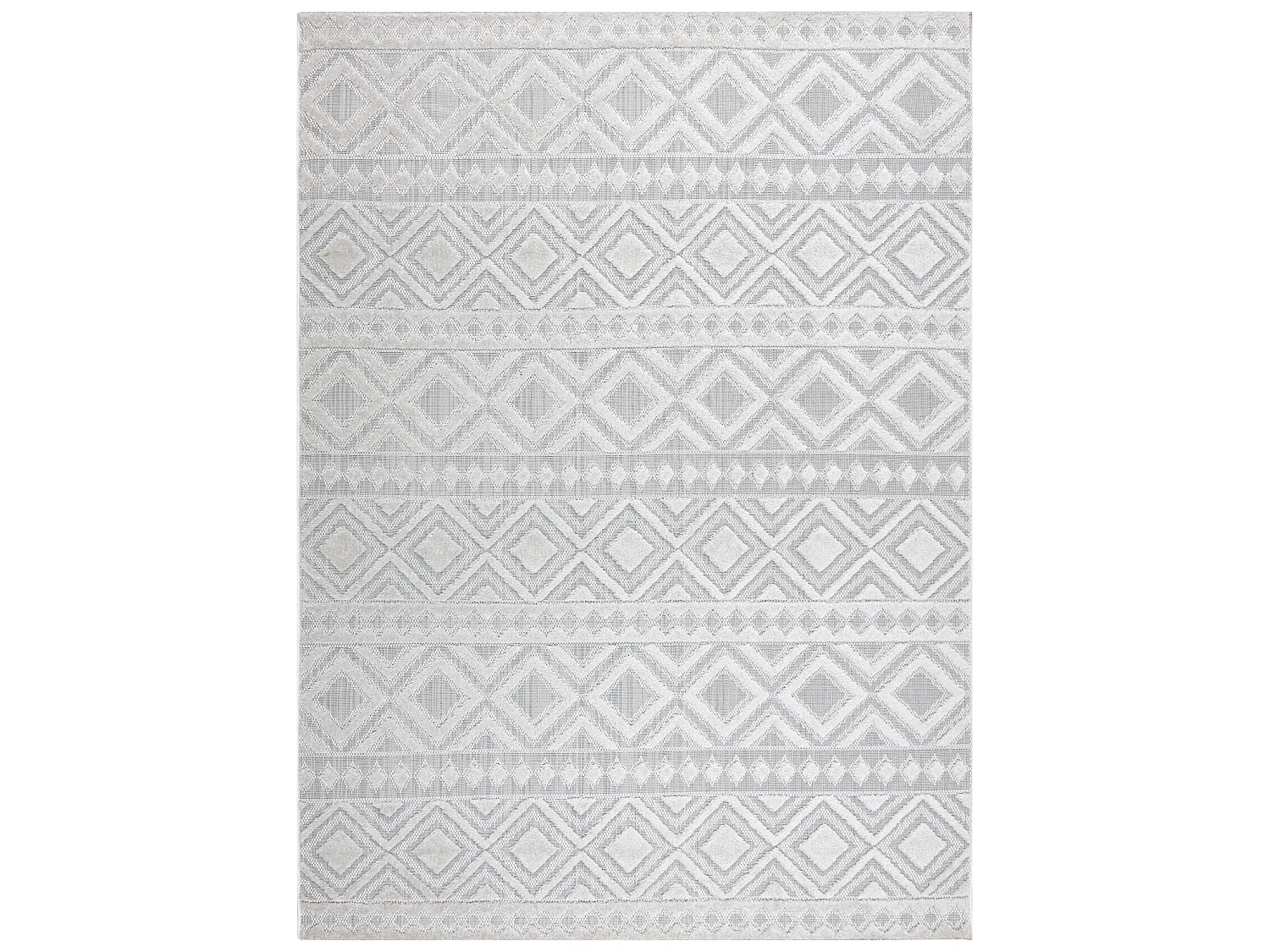Tapijt Structureel SOLE D3851 Boho, diamanten Plat geweven, twee poolh 80x250 cm