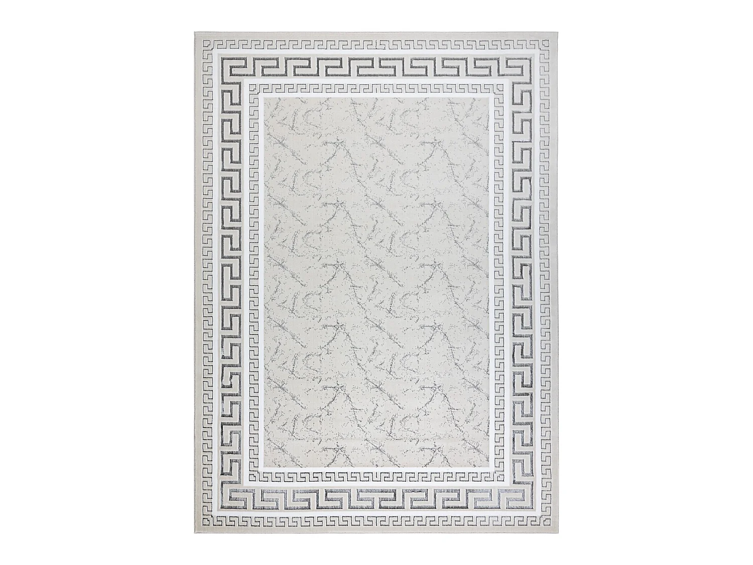 Tapijt GLOSS modern 2813 57 stijlvol, kader, Grieks ivoor / grijskleur 140x190 cm