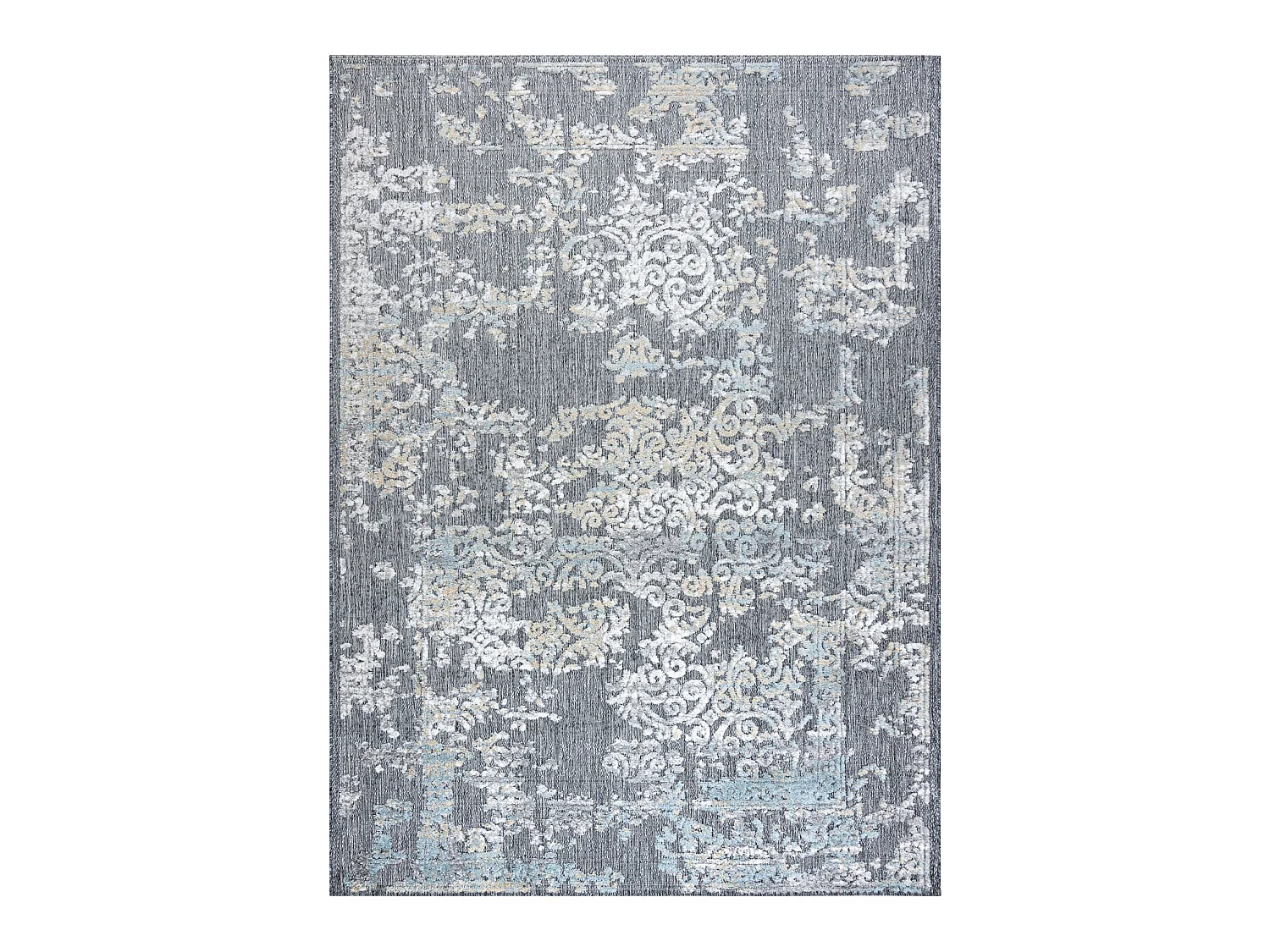 Tapijt Structureel SOLE D'3812 Ornament Plat geweven, twee poolhoogte, 120x170 cm