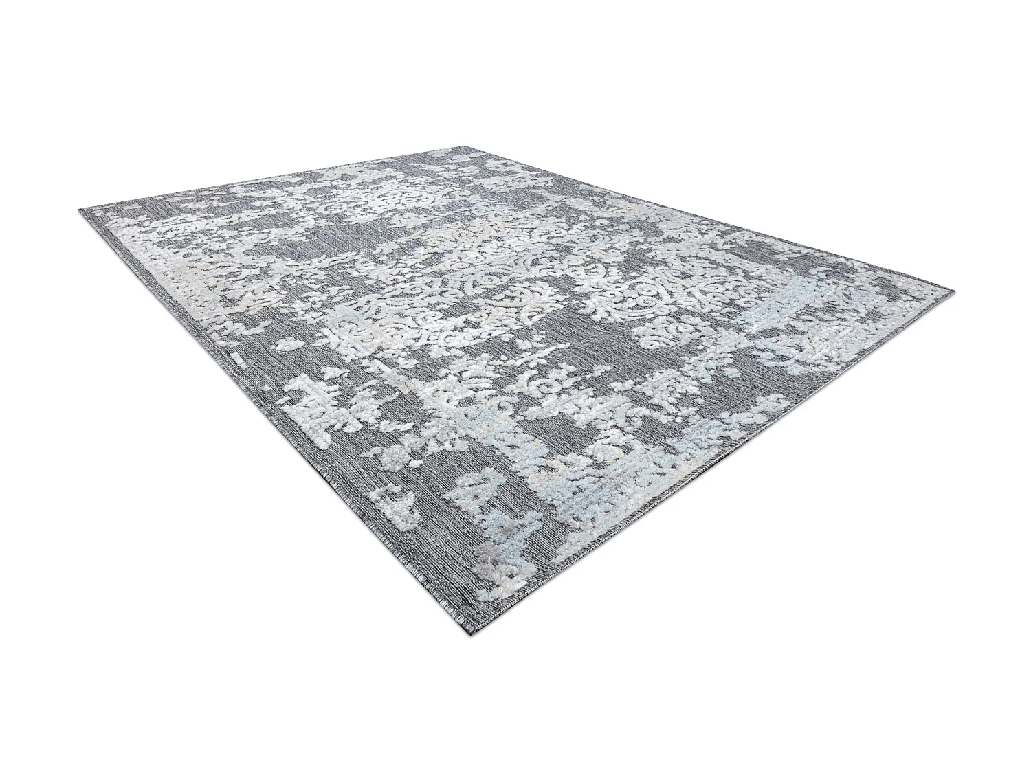 Tapijt Structureel SOLE D'3812 Ornament Plat geweven, twee poolhoogte, 120x170 cm