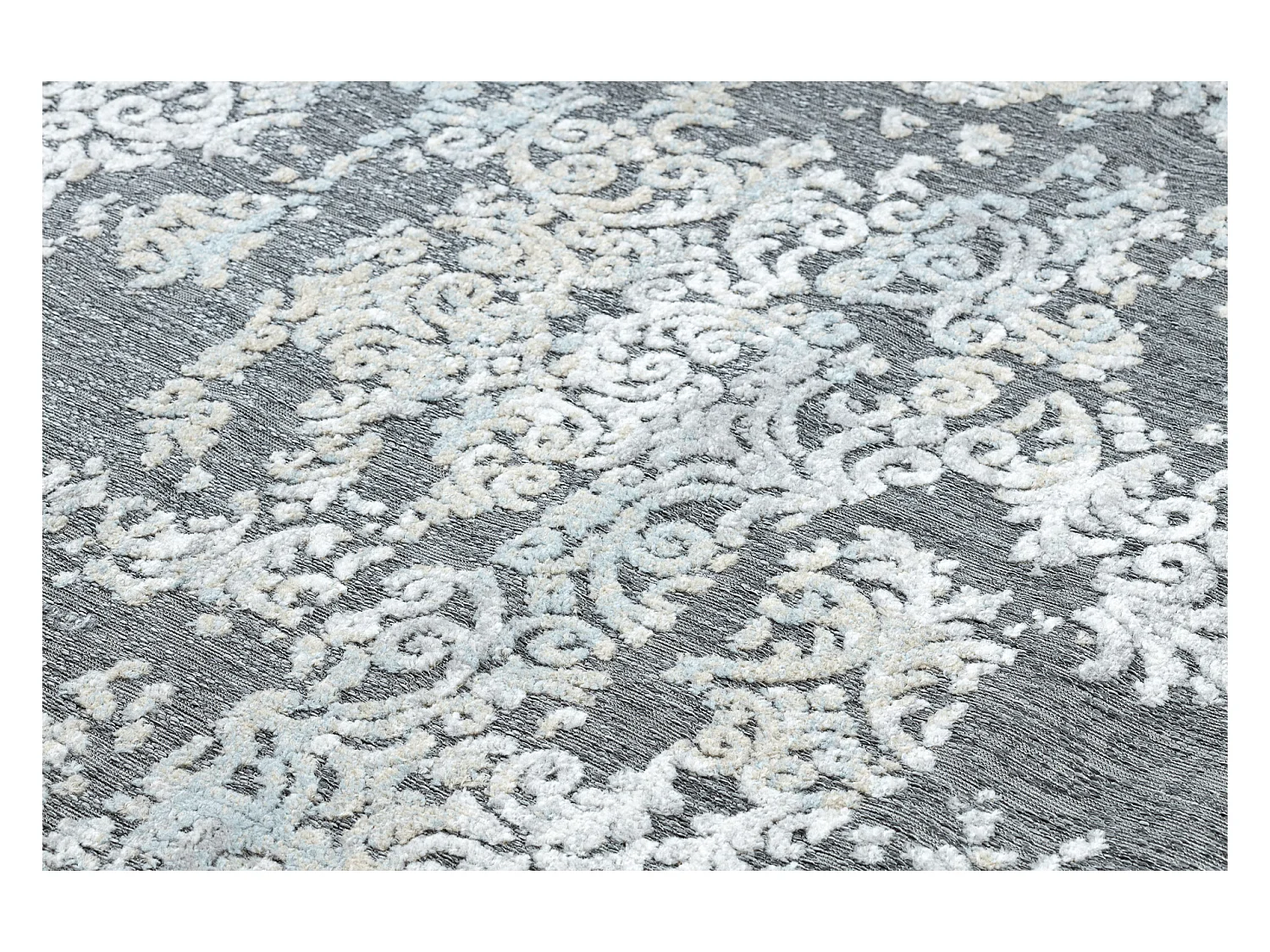 Tapijt Structureel SOLE D'3812 Ornament Plat geweven, twee poolhoogte, 120x170 cm