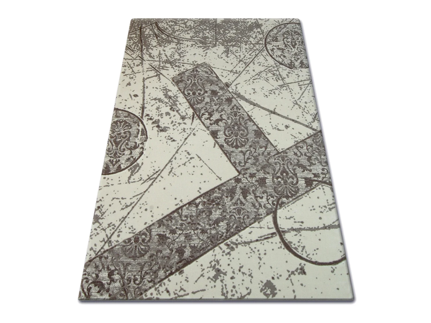 Tapis ACRYLIQUE FLORYA 0304 beige marron 80x150 cm