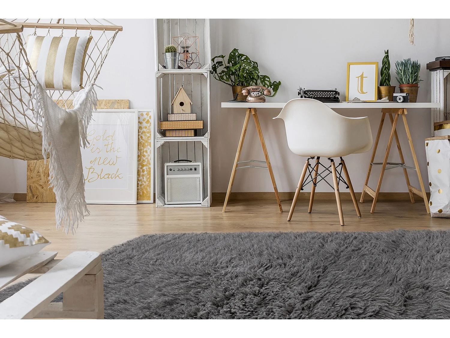 Vlokjes wol - Sprei, beddegoed grijs 160x230 cm