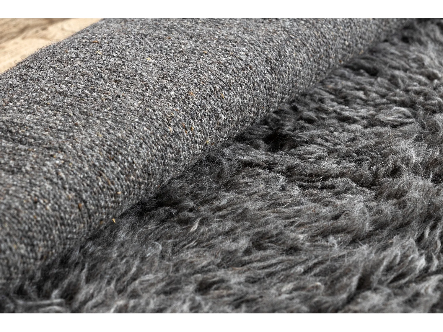 Vlokjes wol - Sprei, beddegoed grijs 160x230 cm