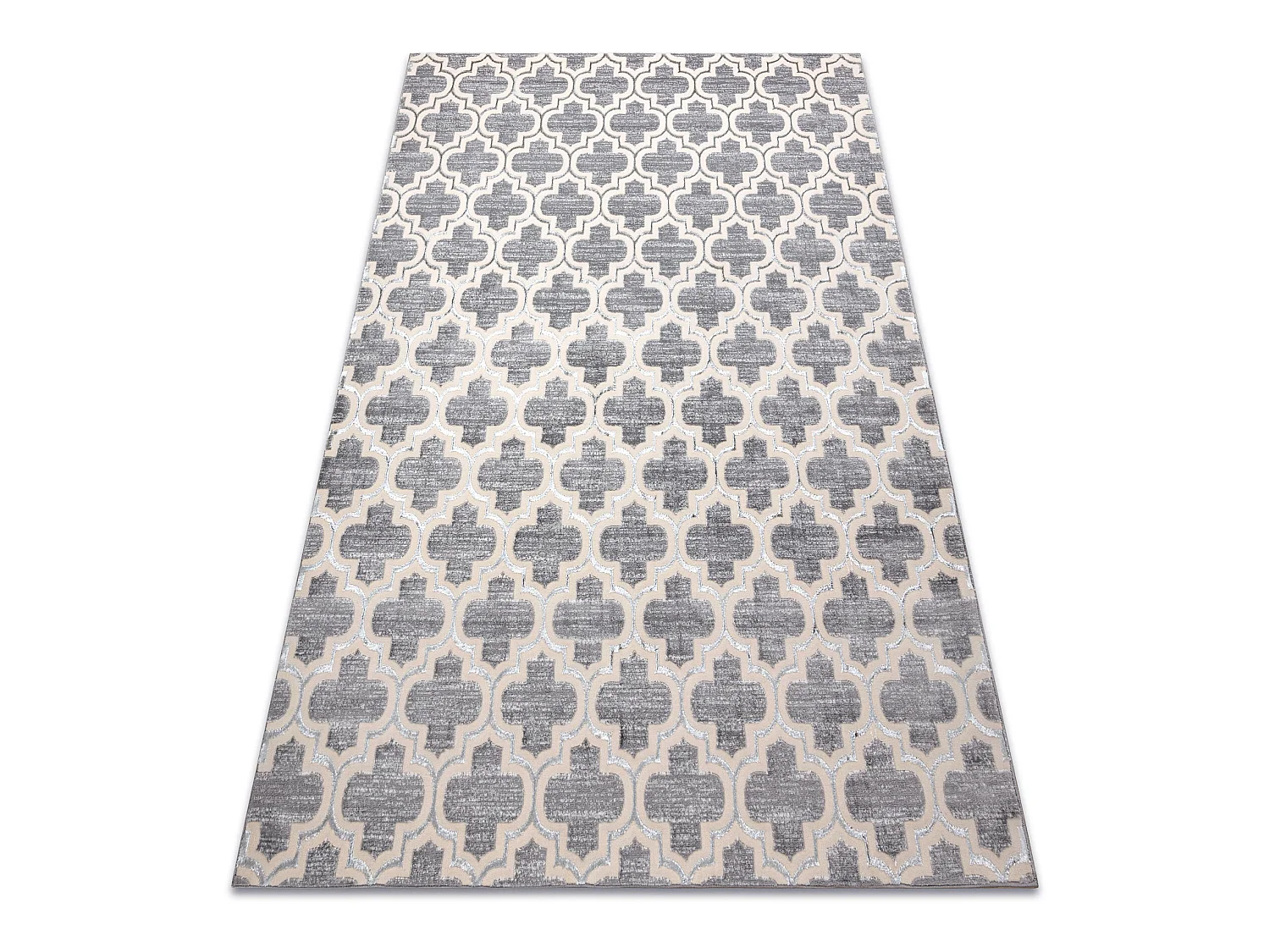 Tapis CORE W6764 Trèfle marocain Trellis - structurel, deux niveaux d 140x190 cm