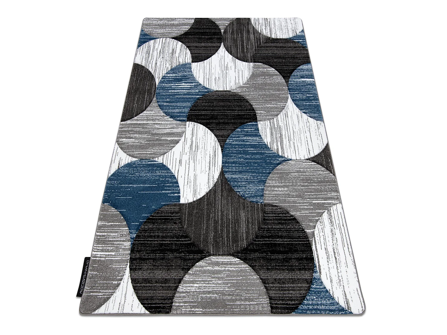 Tapis ALTER Geo coquillages bleu 200x290 cm