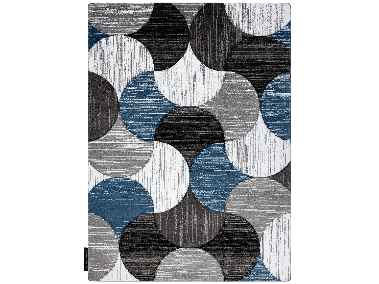 Tapis ALTER Geo coquillages bleu 200x290 cm