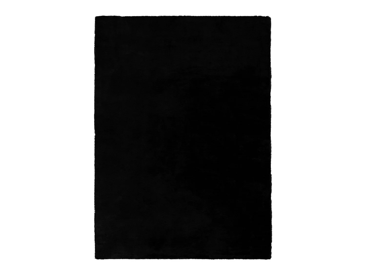 Tapete BUNNY preto IMITAÇÃO DE PELE DE COELHO 80x150 cm