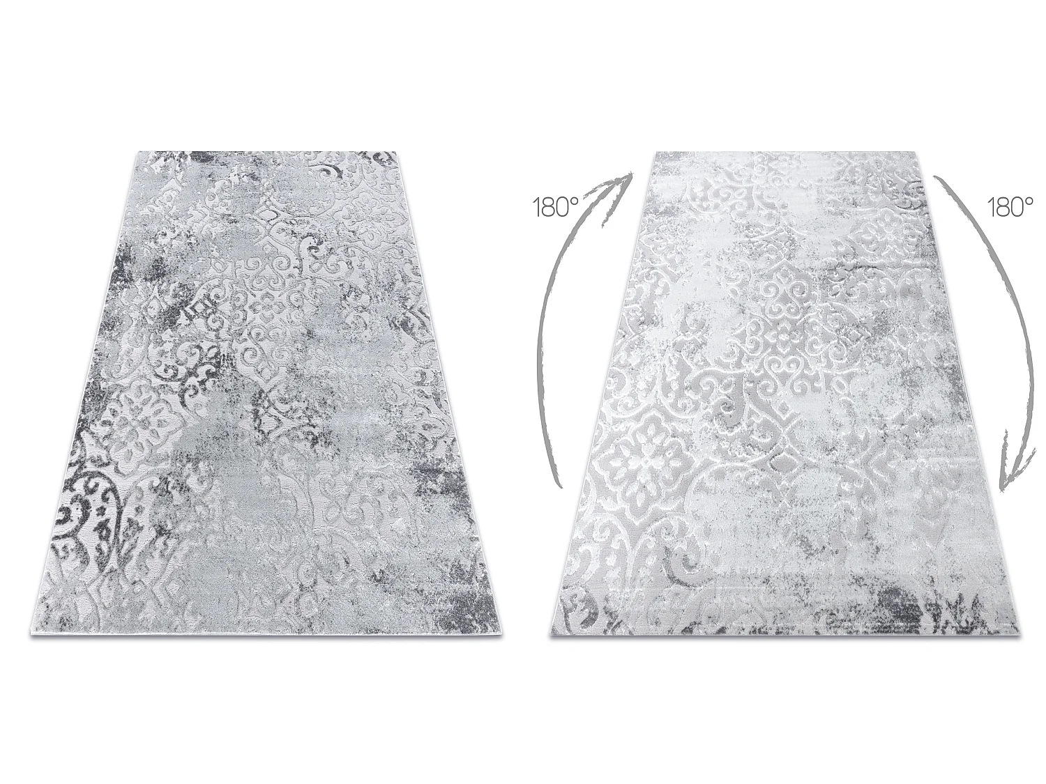 Tapijt MEFE modern 8724 Ornament vintage gewreven - Structureel, twee  80x150 cm