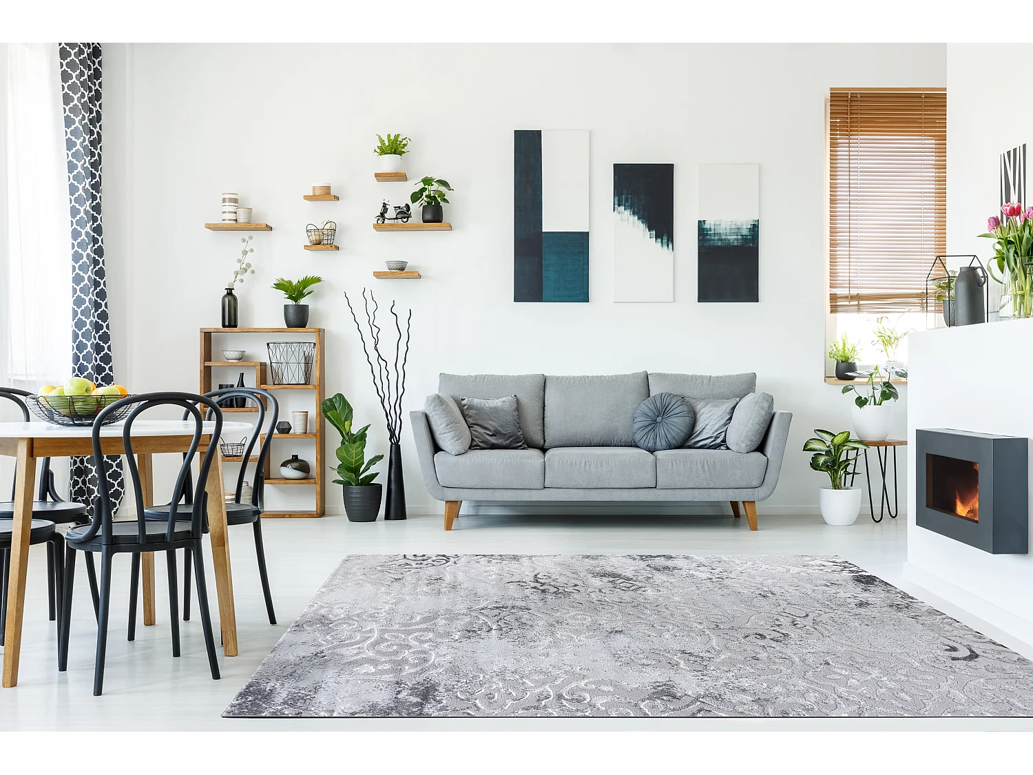 Tapijt MEFE modern 8724 Ornament vintage gewreven - Structureel, twee  80x150 cm