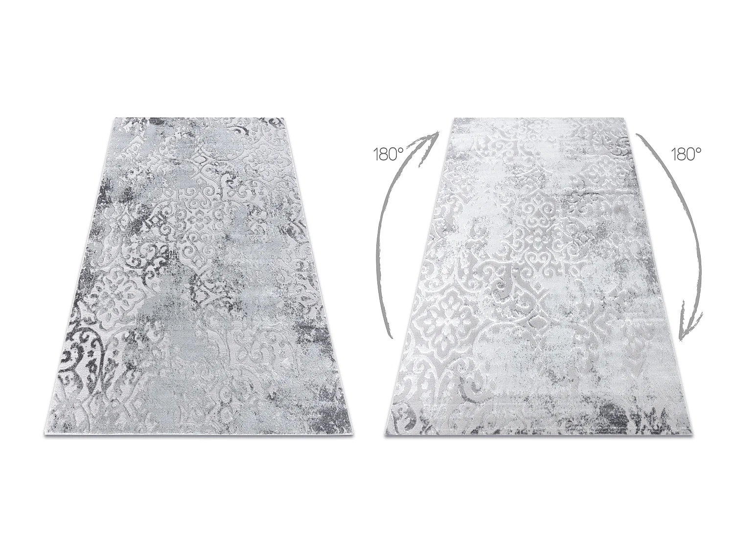 Tapis MEFE moderne  8724 Ornement vintage - Structural deux niveaux de 80x150 cm