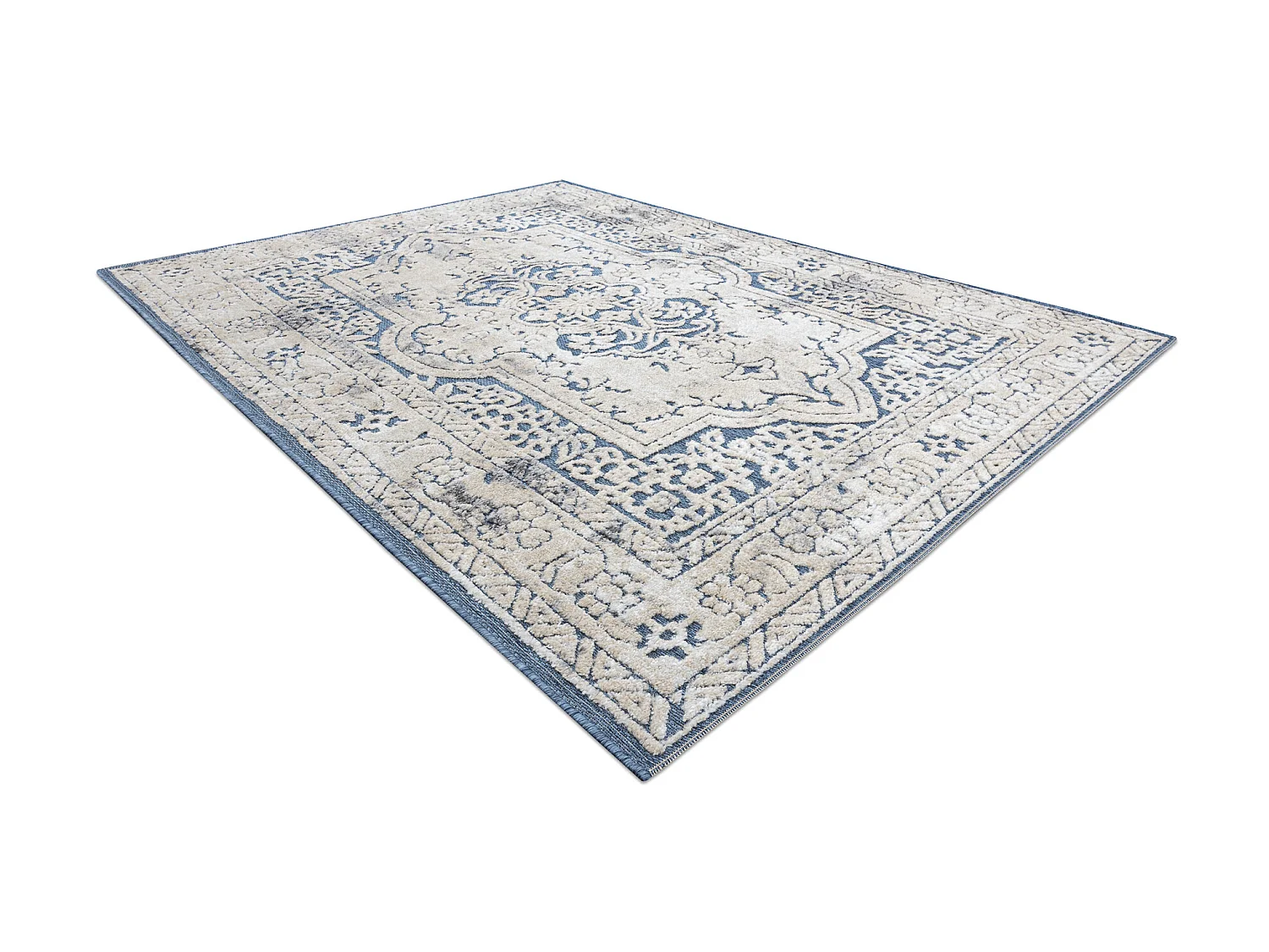 Tapijt Structureel SOLE D3871 Ornament, kader Plat geweven, twee poolh 200x290 cm