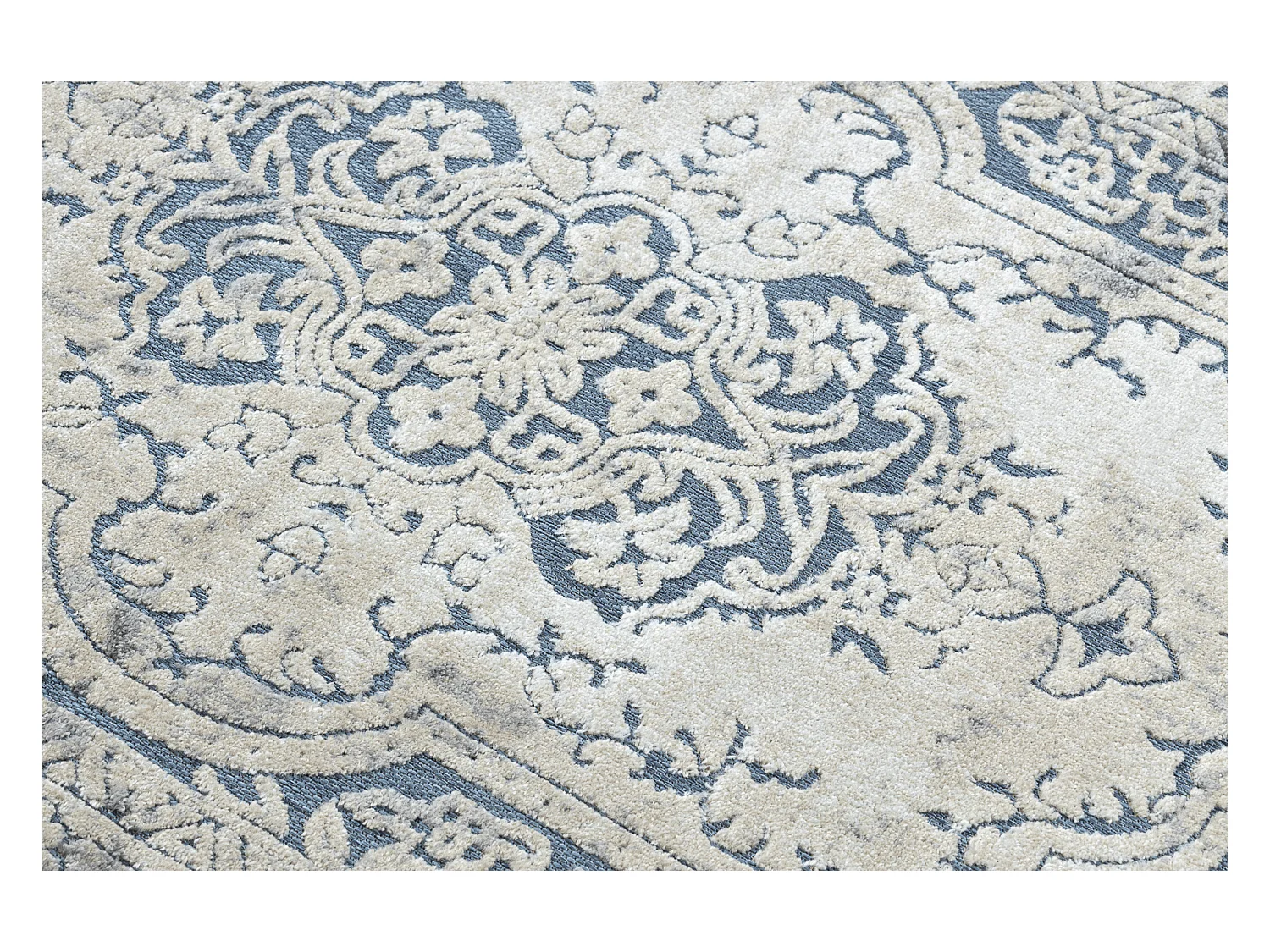 Tapijt Structureel SOLE D3871 Ornament, kader Plat geweven, twee poolh 200x290 cm