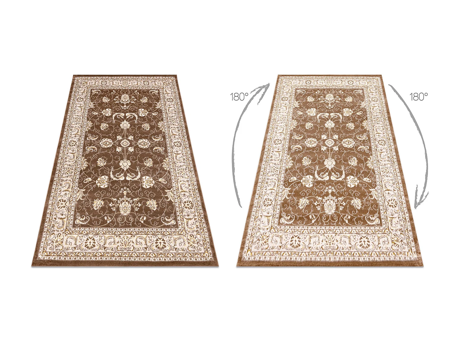 Tapijt MEFE modern 2312 Ornament, kader - Structureel, twee poolhoogte 120x170 cm