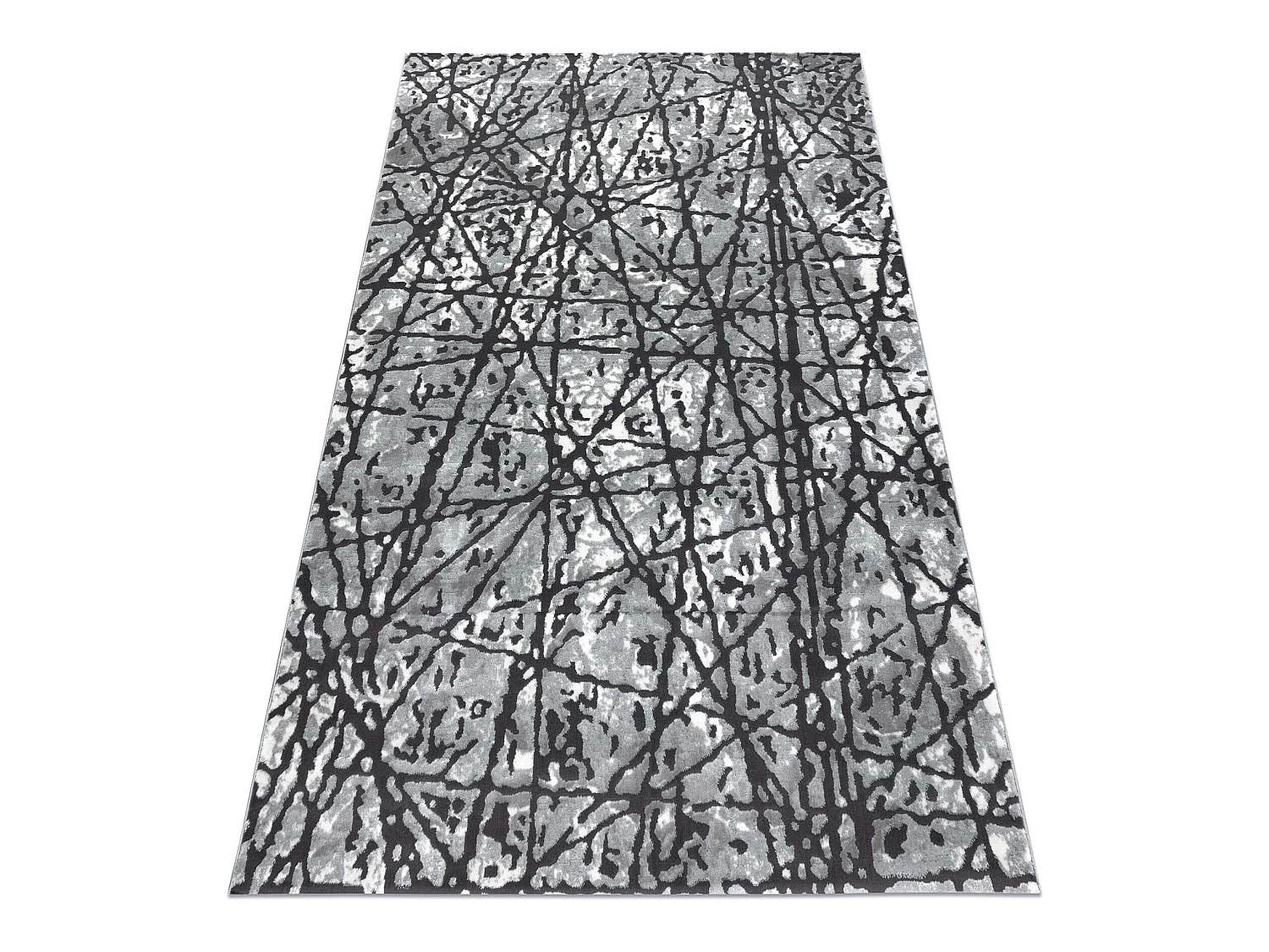 Tapijt ZARA 0W7053 P50 140 - Structureel, twee poolhoogte , grijskleur 240x340 cm
