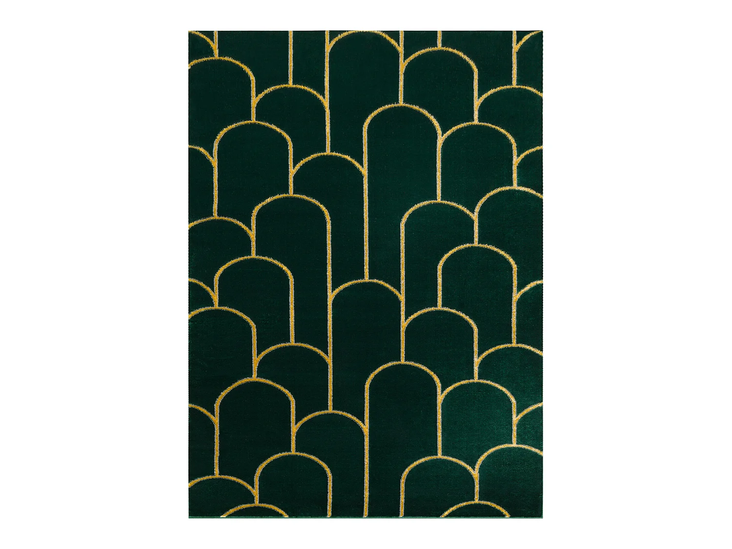 Tapis EMERALD exclusif 1021 glamour, élégant art deco, bouteille ver 80x150 cm