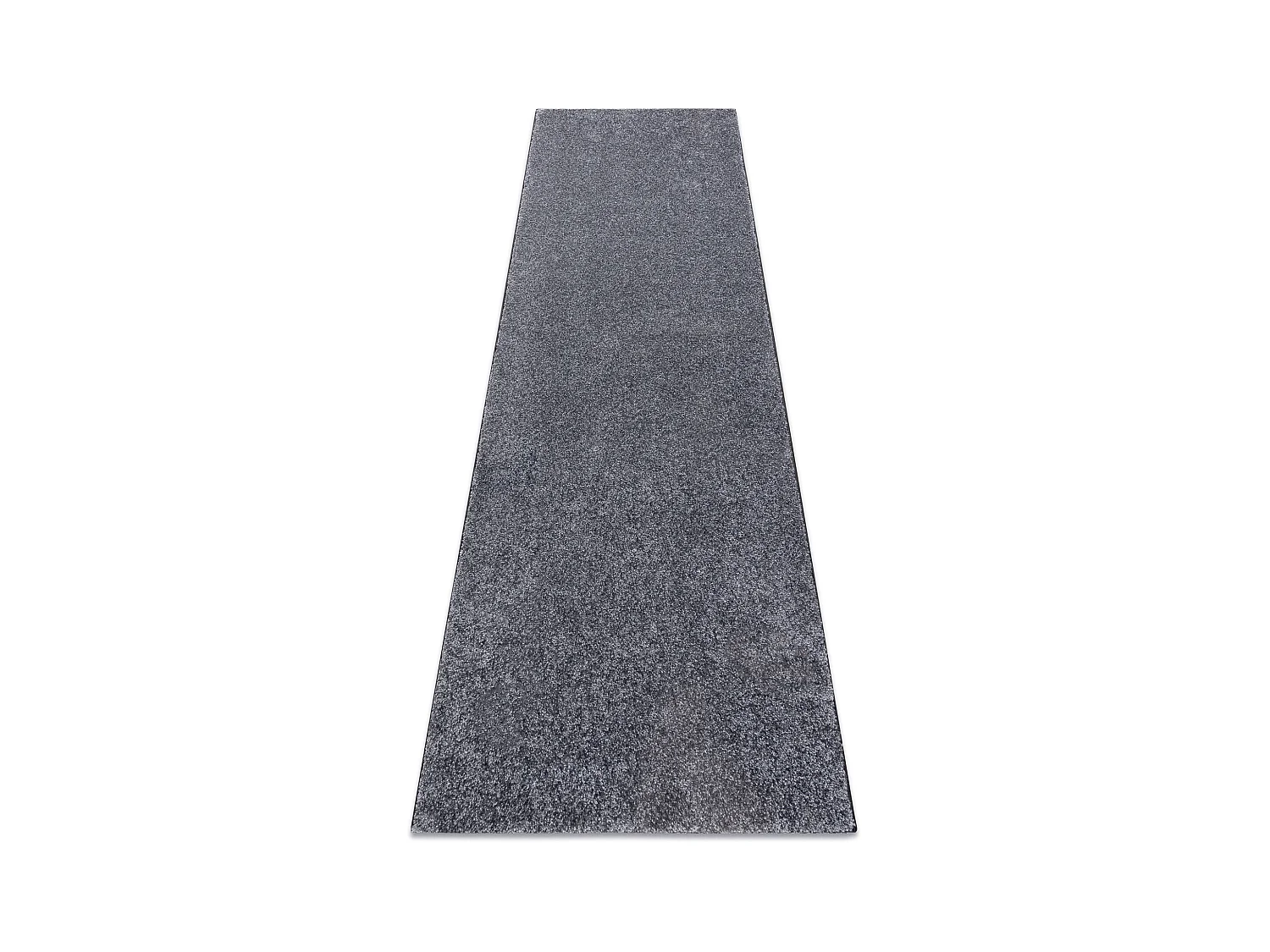 Tapis de couloir SANTA FE gris 97 plaine couleur unie 80x330 cm
