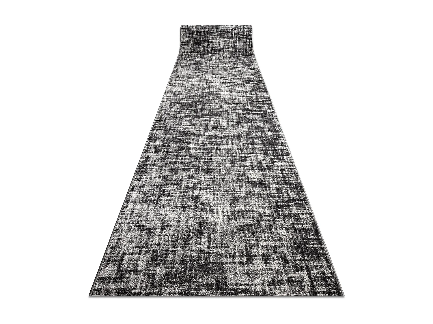Tapis de couloir SILVER Fasti treillis gris 70x120 cm