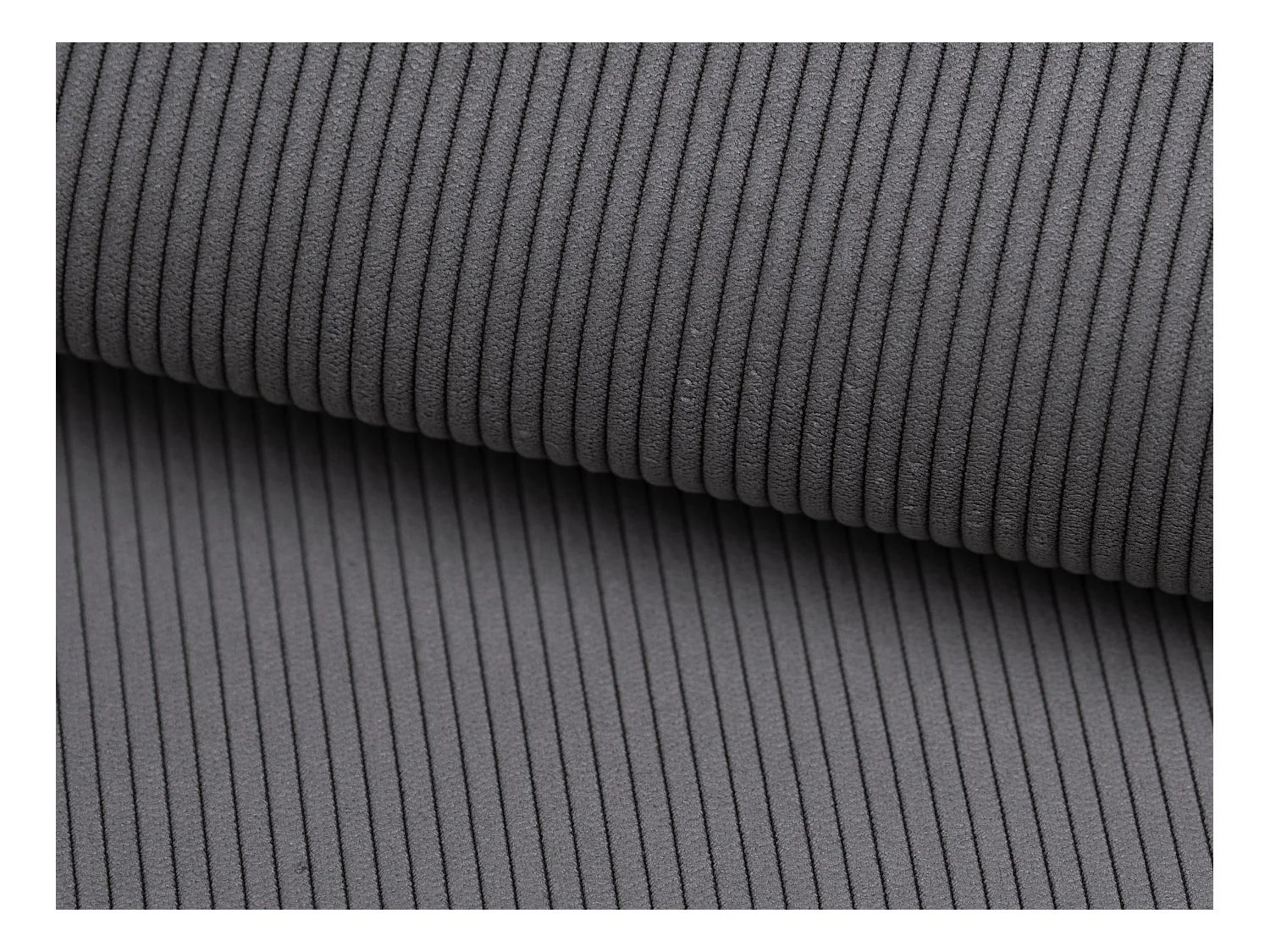 Sofá cama rinconera izquierda de pana azul gris TEODORA