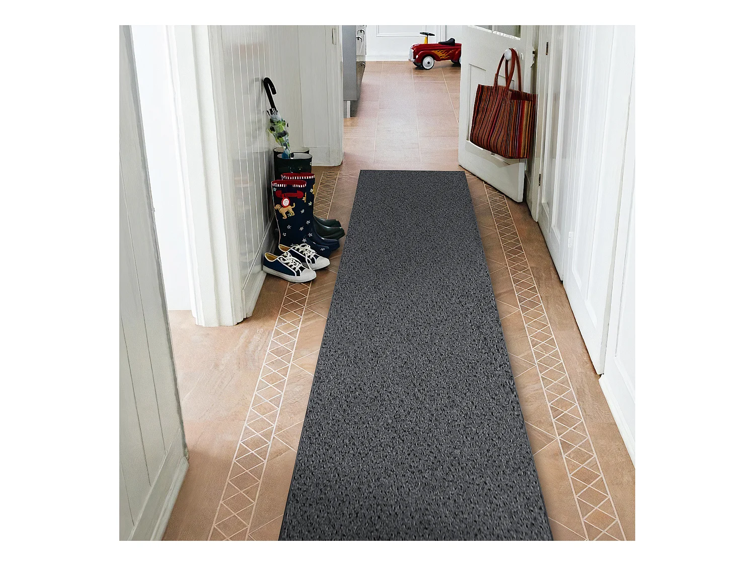 Vloerbekleding TRAFFIC donker grijskleuring 330 AB 50x400 cm