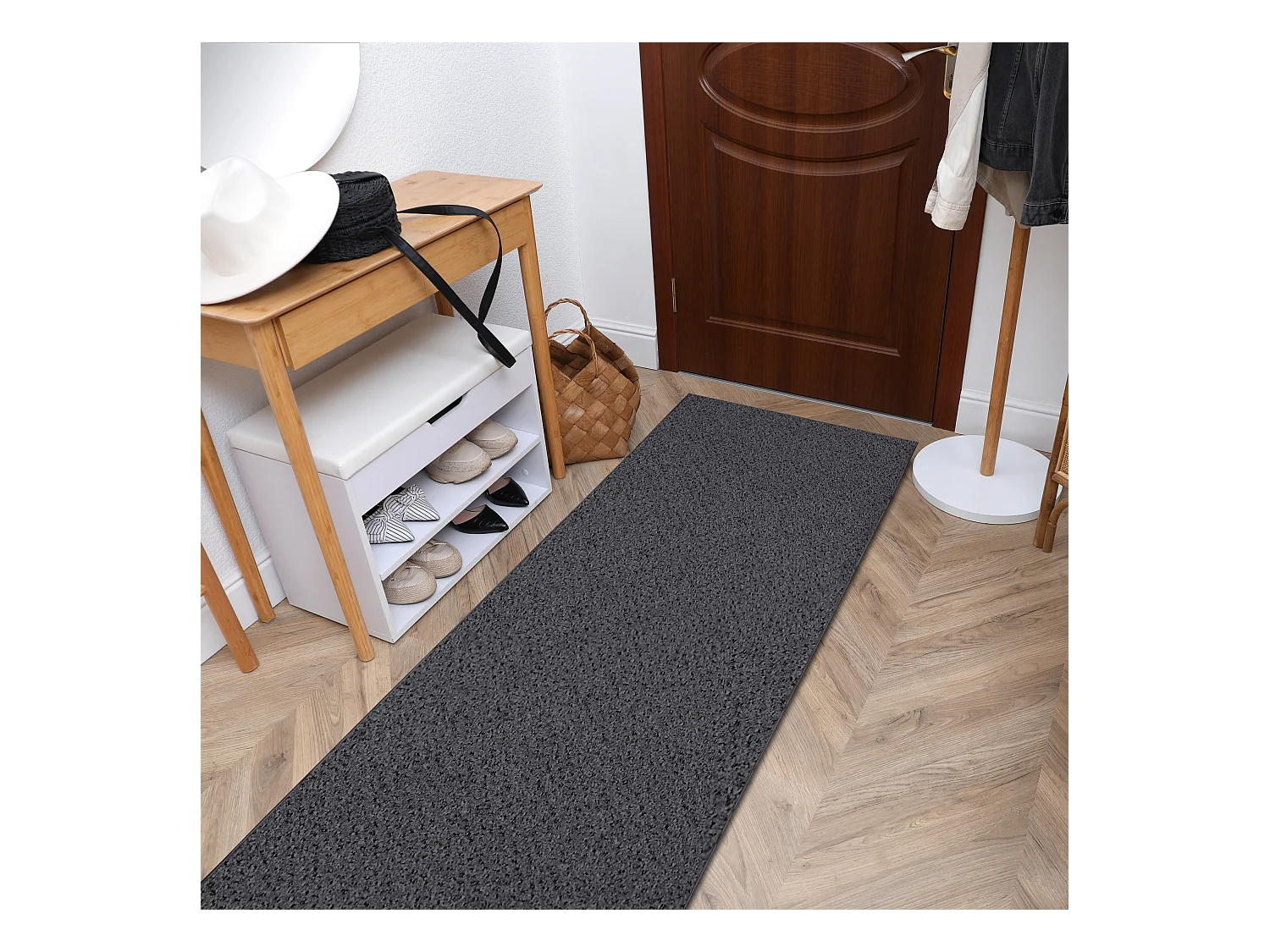 Vloerbekleding TRAFFIC donker grijskleuring 330 AB 50x400 cm